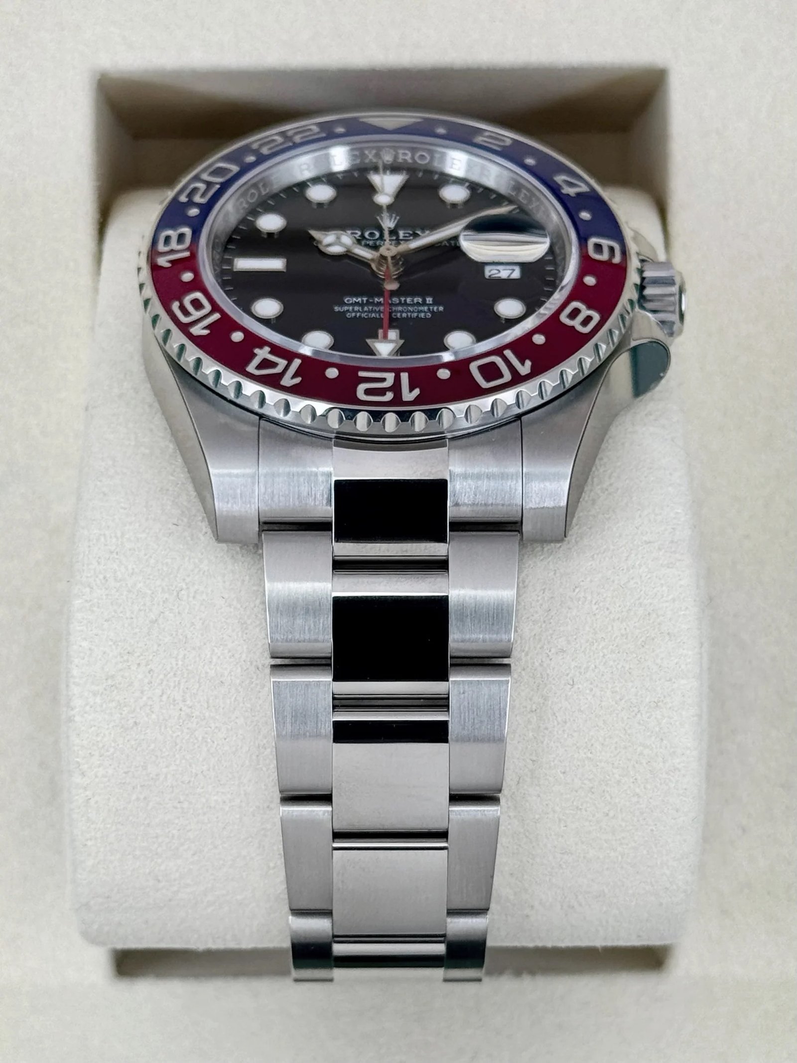 2026 Rolex GMT-Master II “Pepsi” 40mm 126710BLRO Stainless Steel Oyster Bracelet Black Dial (Unworn) - Image 9