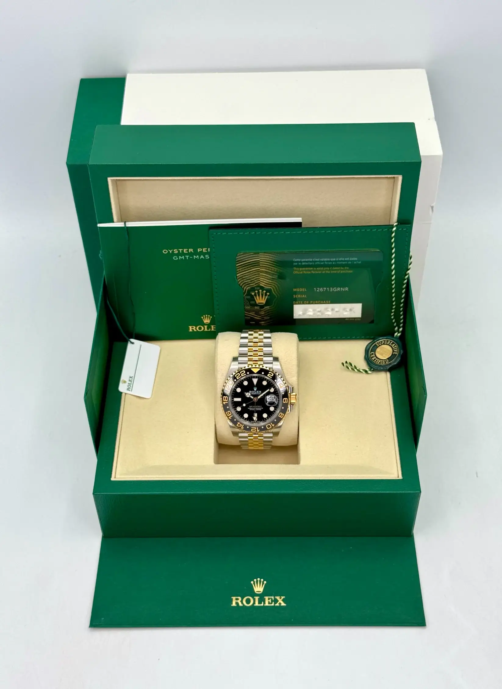 2026 Rolex GMT-Master II 40mm 126713GRNR Two-Tone Jubilee (Unworn) - Image 10