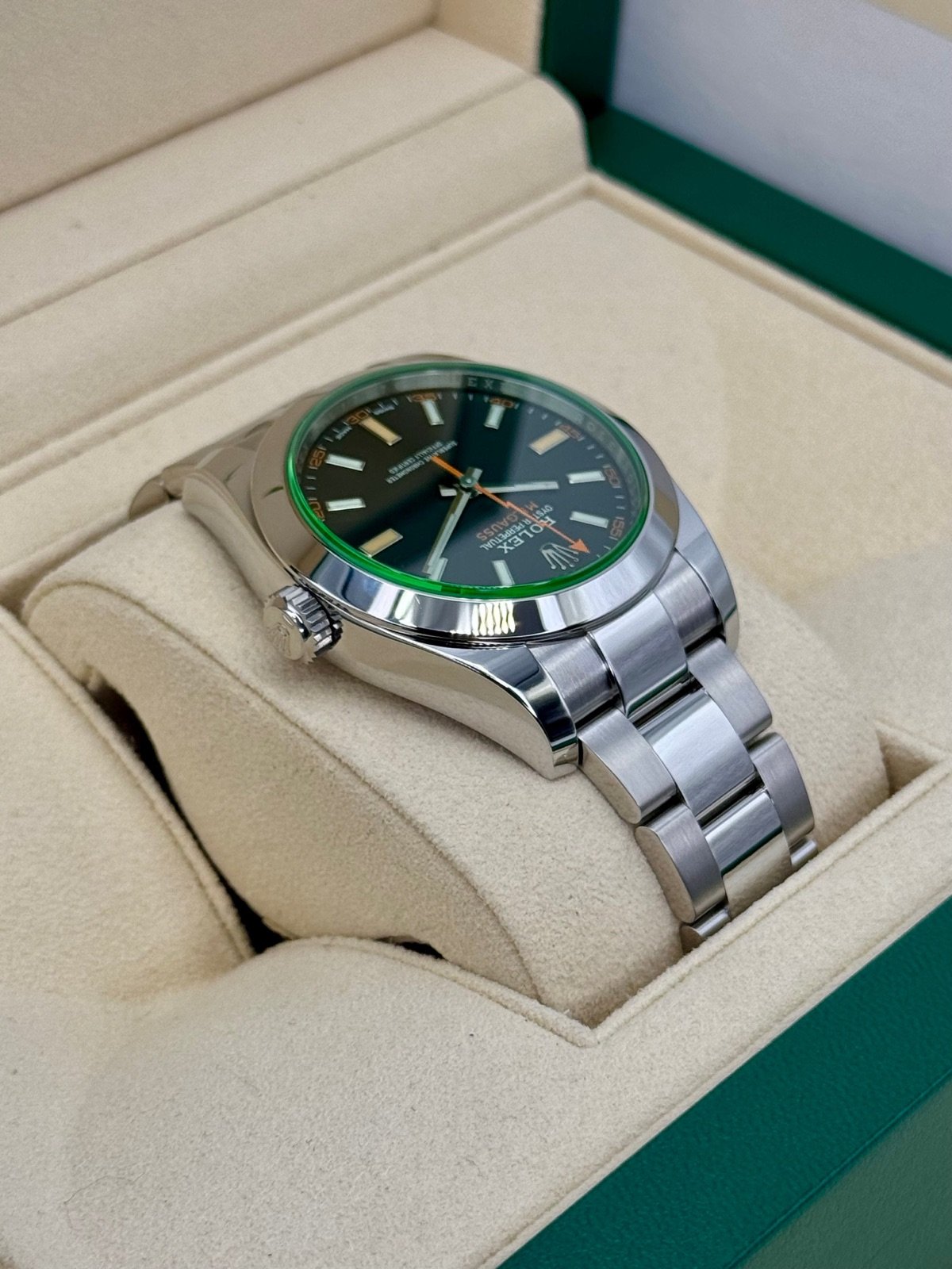 2021 Rolex Milgauss 40mm 116400GV Stainless Steel Black Dial - Image 8