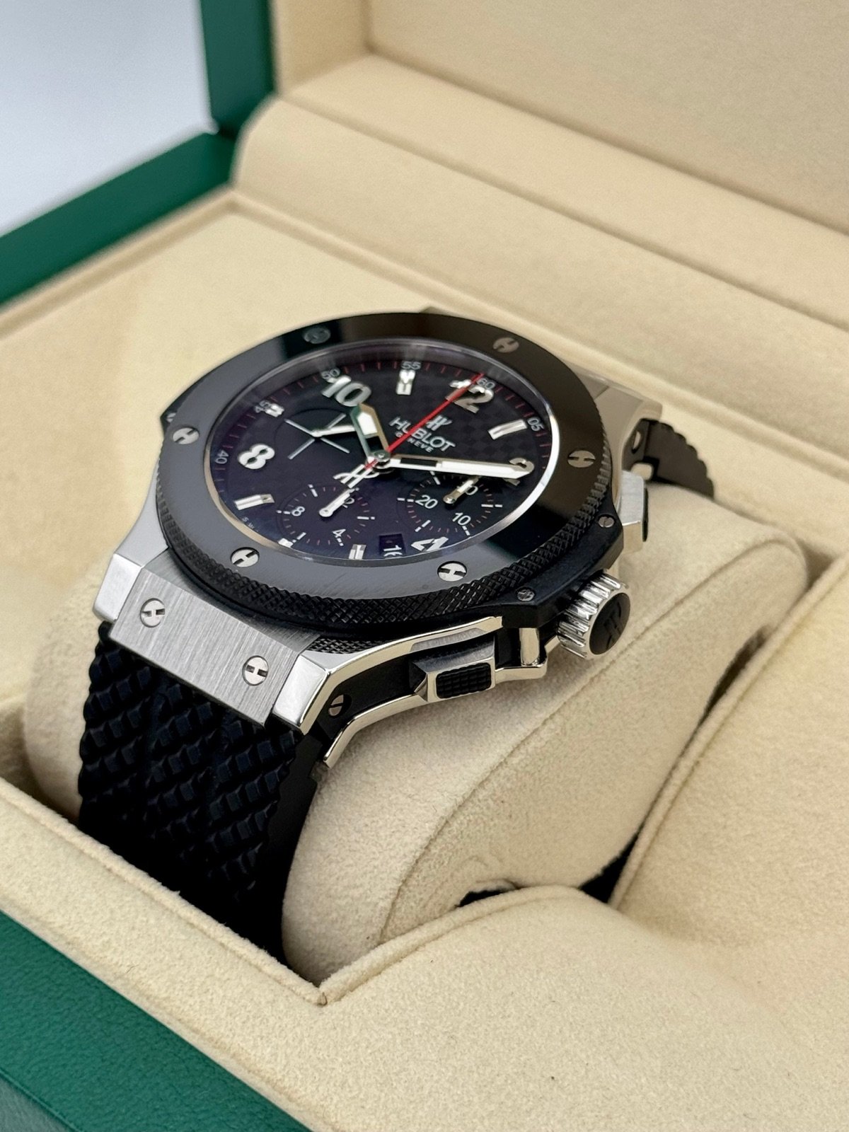 2010 Big Bang Chronograph Steele Ceramic 44mm Stainless Steel Black Dial - Image 5