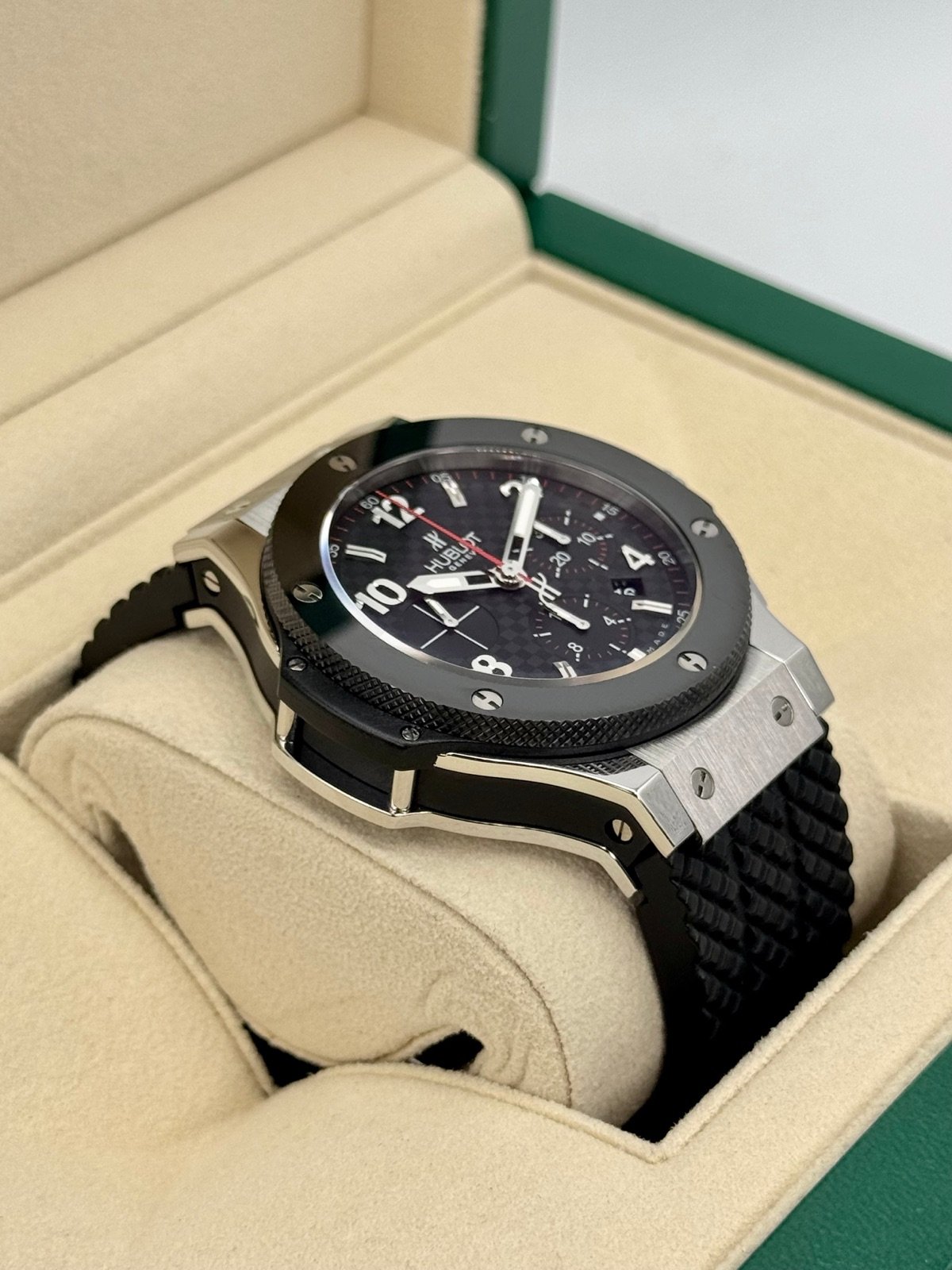 2010 Big Bang Chronograph Steele Ceramic 44mm Stainless Steel Black Dial - Image 6