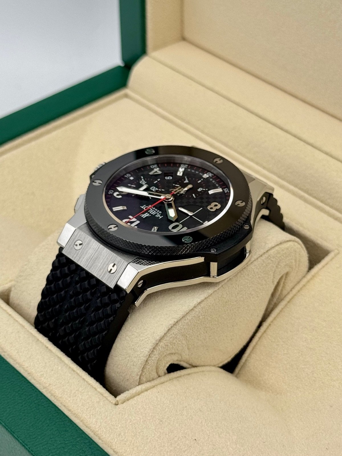 2010 Big Bang Chronograph Steele Ceramic 44mm Stainless Steel Black Dial - Image 7