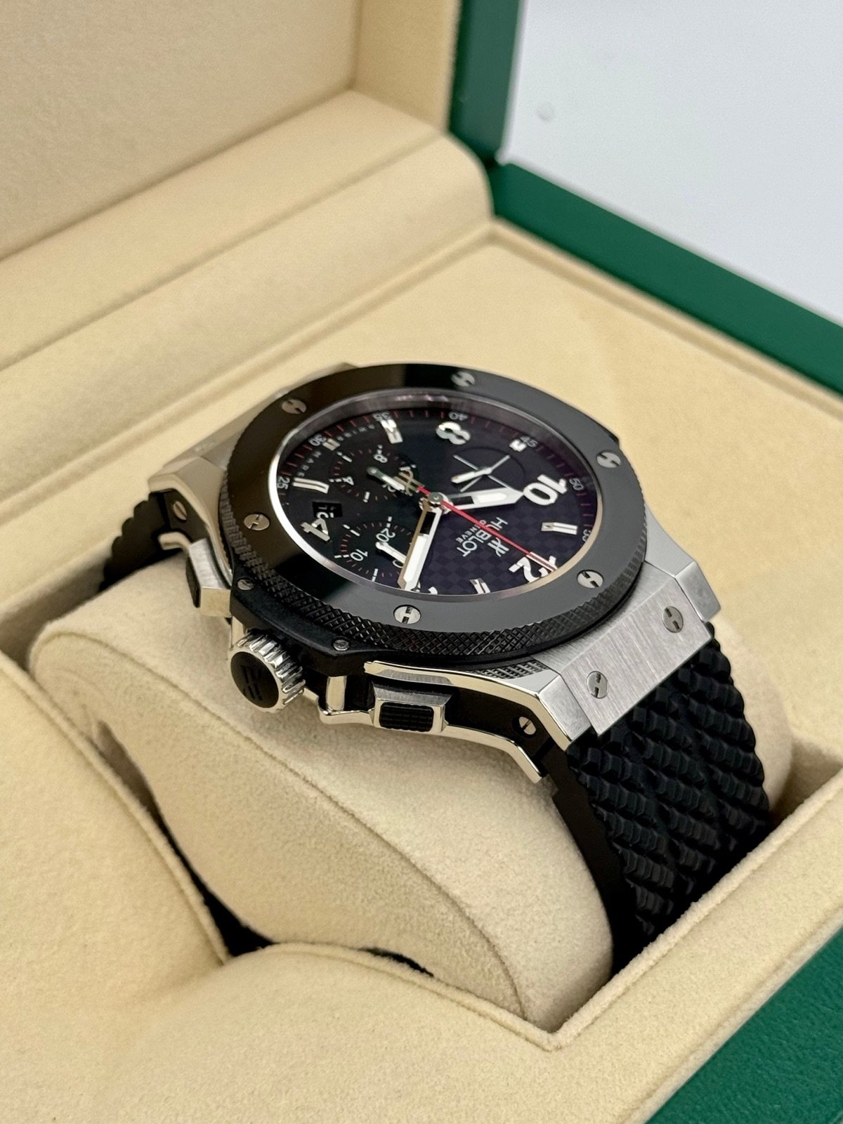 2010 Big Bang Chronograph Steele Ceramic 44mm Stainless Steel Black Dial - Image 8