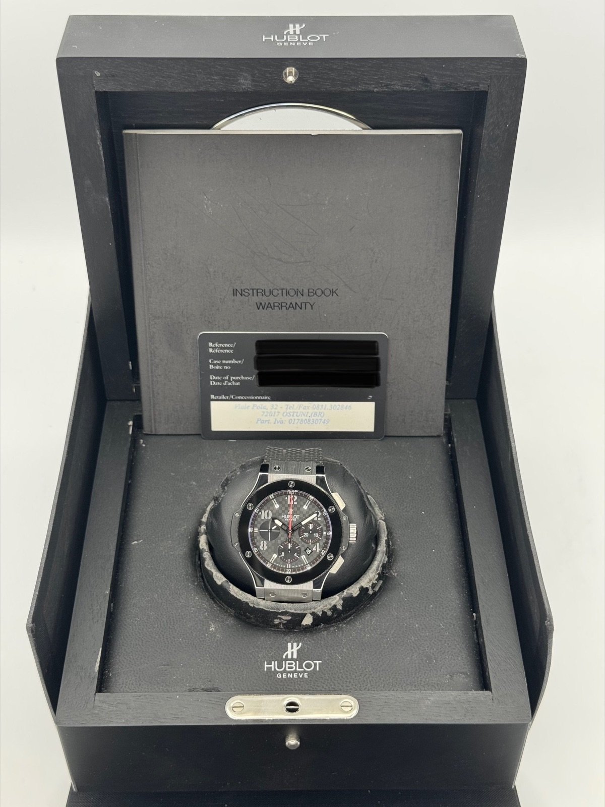 2010 Big Bang Chronograph Steele Ceramic 44mm Stainless Steel Black Dial - Image 9