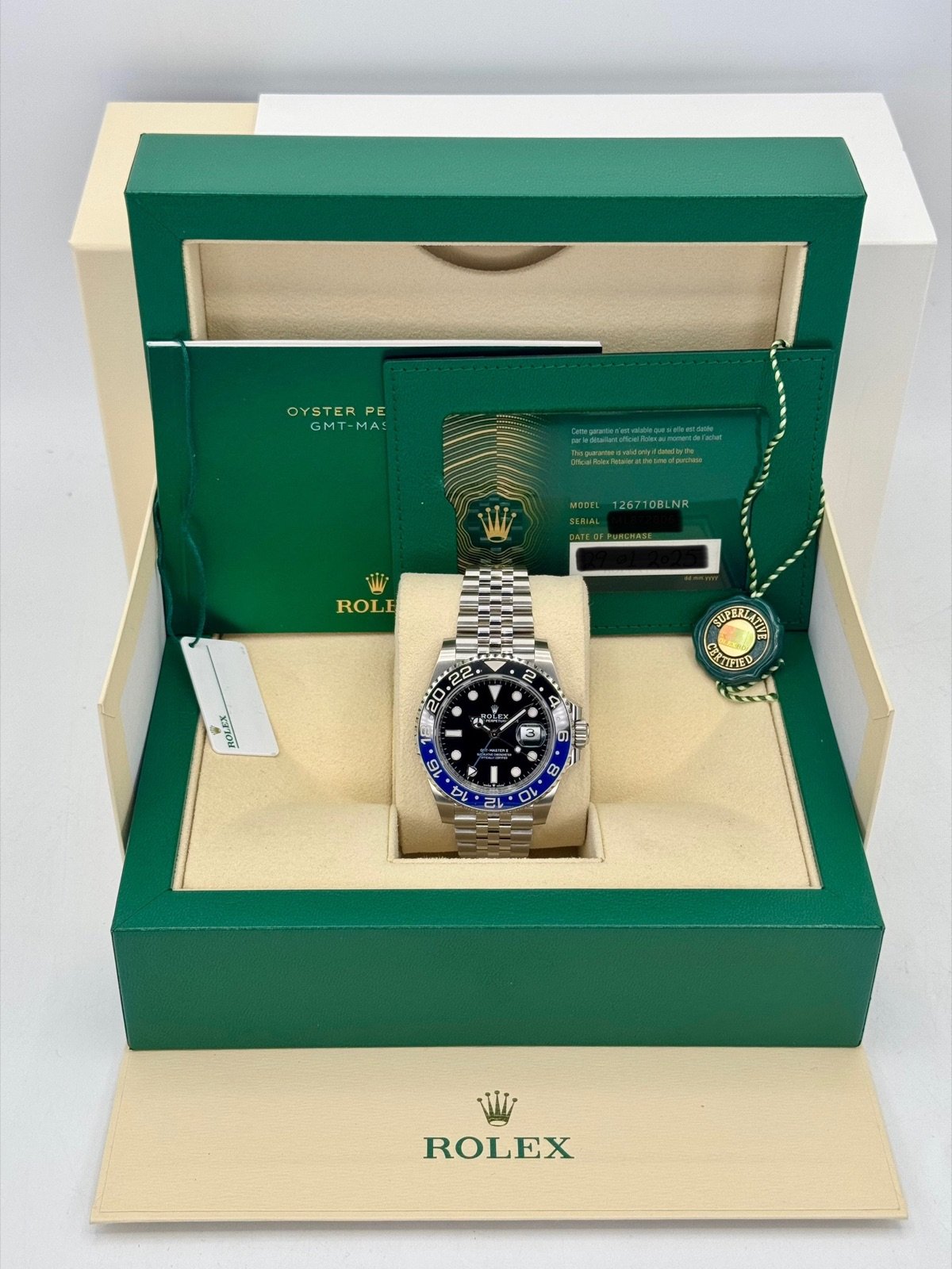 2025 Rolex GMT-Master II “Batgirl” 40mm 126710BLNR Jubilee (Unworn) - Image 10