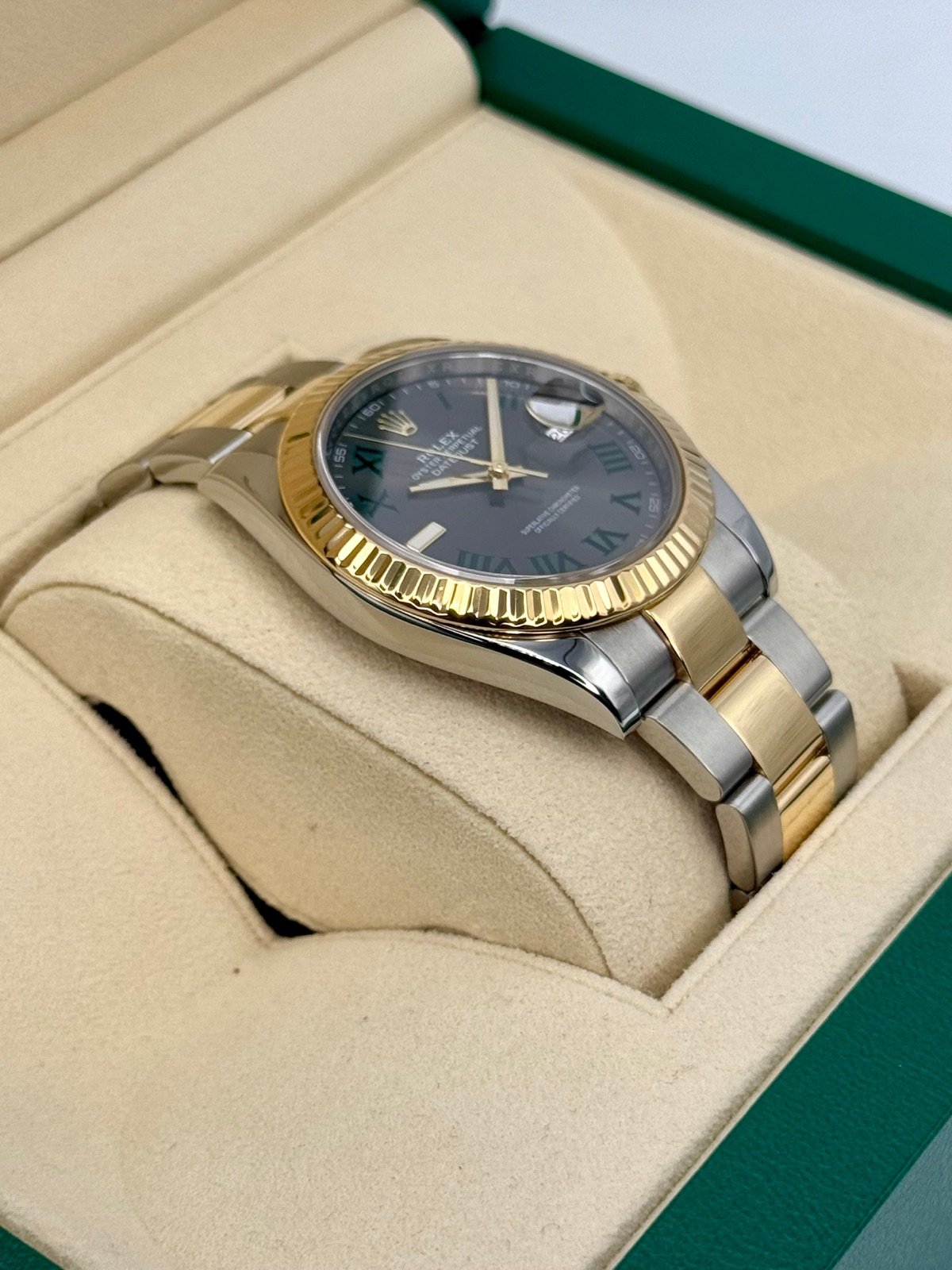 2018 Rolex Datejust 41mm 126333 Two-Tone Oyster Wimbledon Dial - Image 6