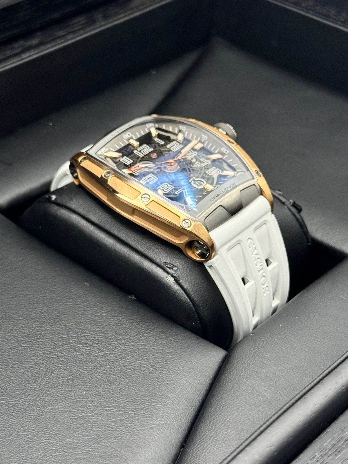 Cvstos Challenge II JetLiner SL Brancard 41mm Rose Gold & Titanium Skeleton - Image 5