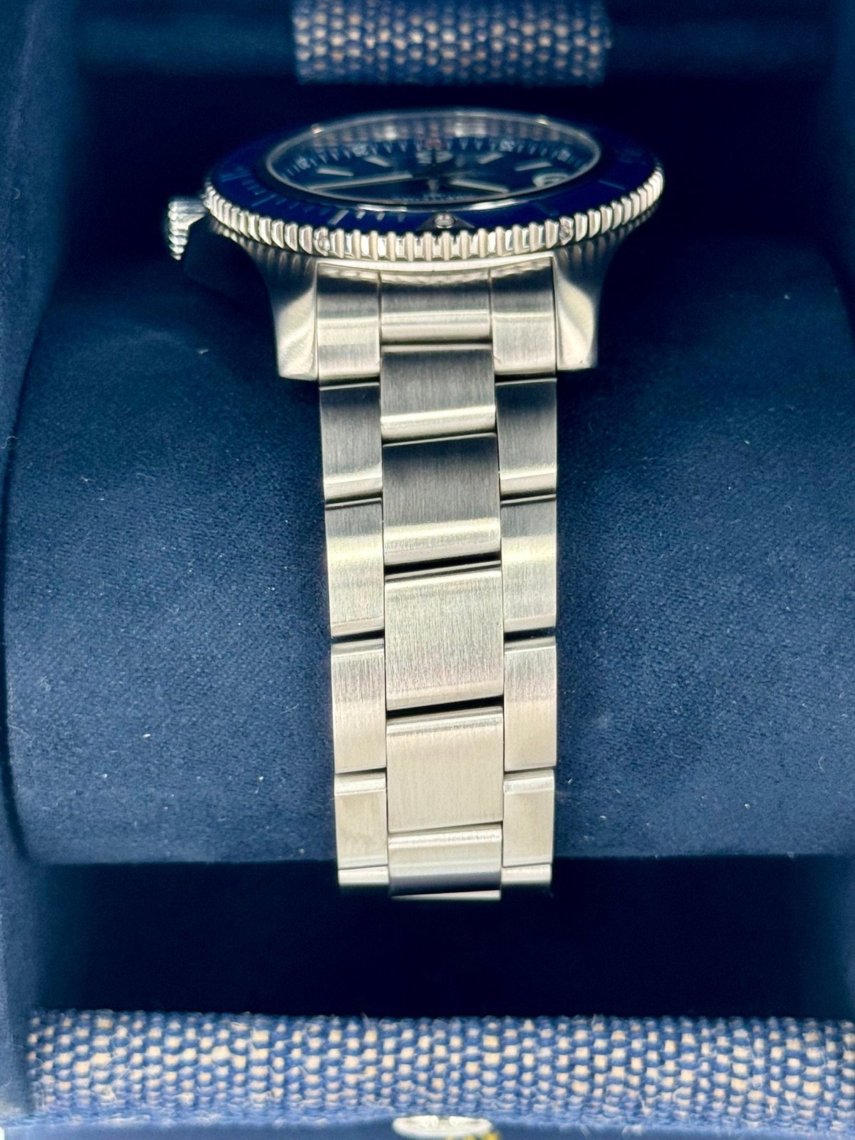 2024 Breitling Superocean 42mm A17366 Stainless Steel Blue Dial - Image 4