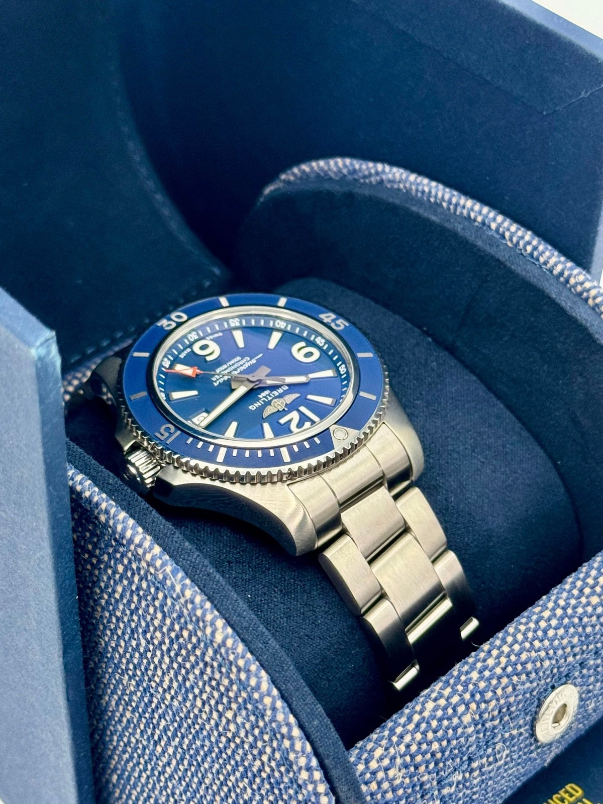 2024 Breitling Superocean 42mm A17366 Stainless Steel Blue Dial - Image 8