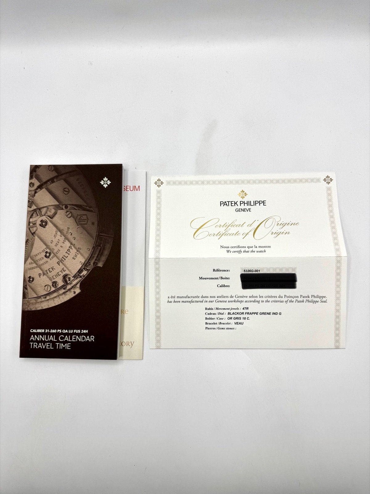 2024 Patek Philippe 42mm 5326G Annual Calendar Travel Time Compliations (Unworn) - Image 9
