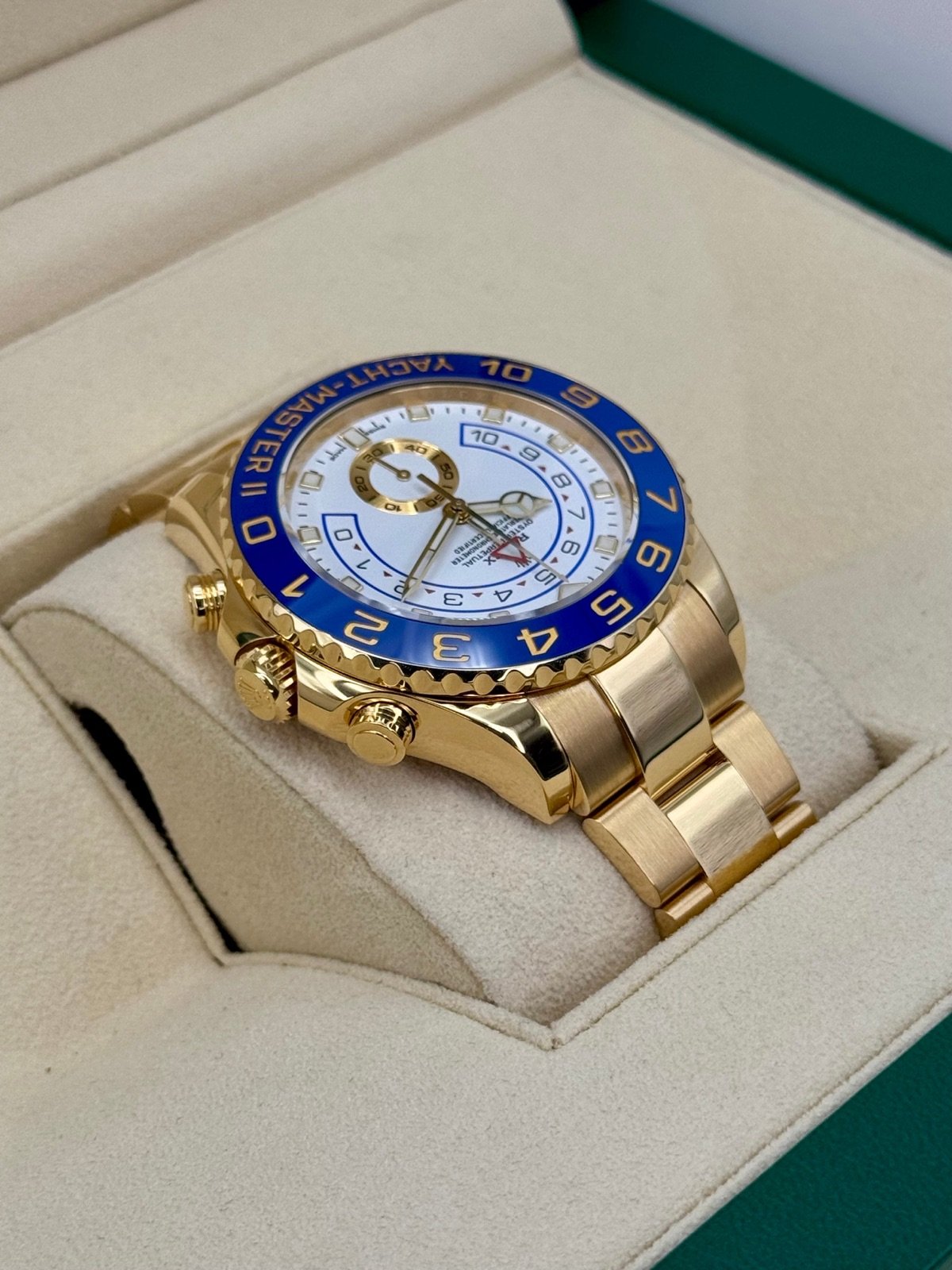 2022 Rolex Yacht-Master II 44mm 116688 18K Yellow Gold White Dial - Image 8