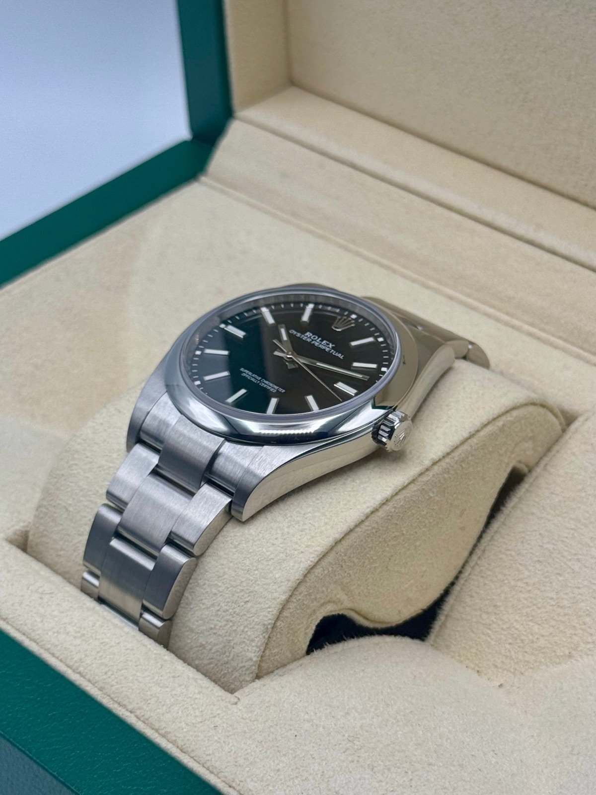 2019 Rolex Oyster Perpetual 39mm 114300 Black Dial - Image 5