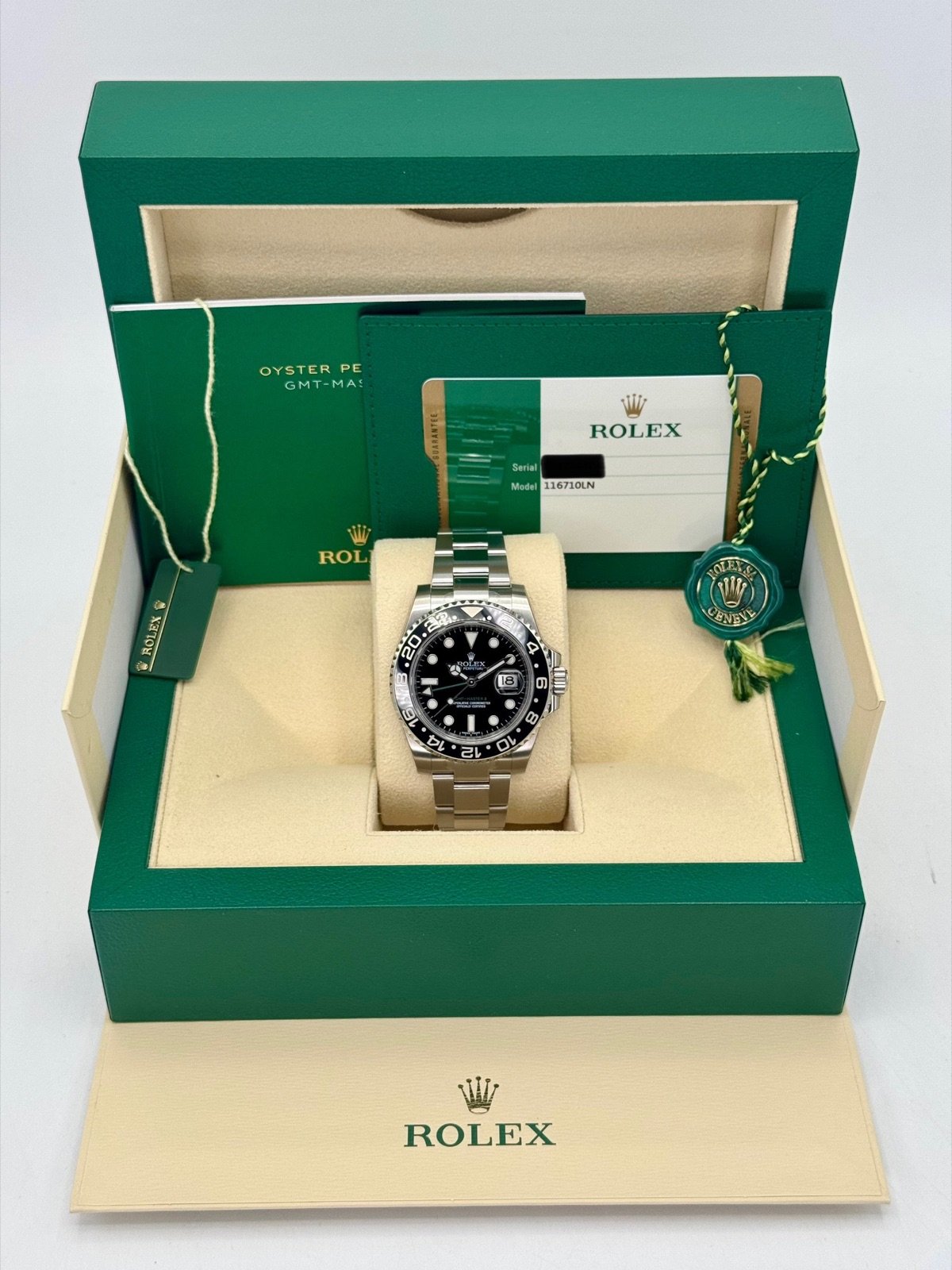 OLD STOCK 2016 Rolex GMT-Master II 40mm 116710LN Black Dial (Unworn) - Image 11