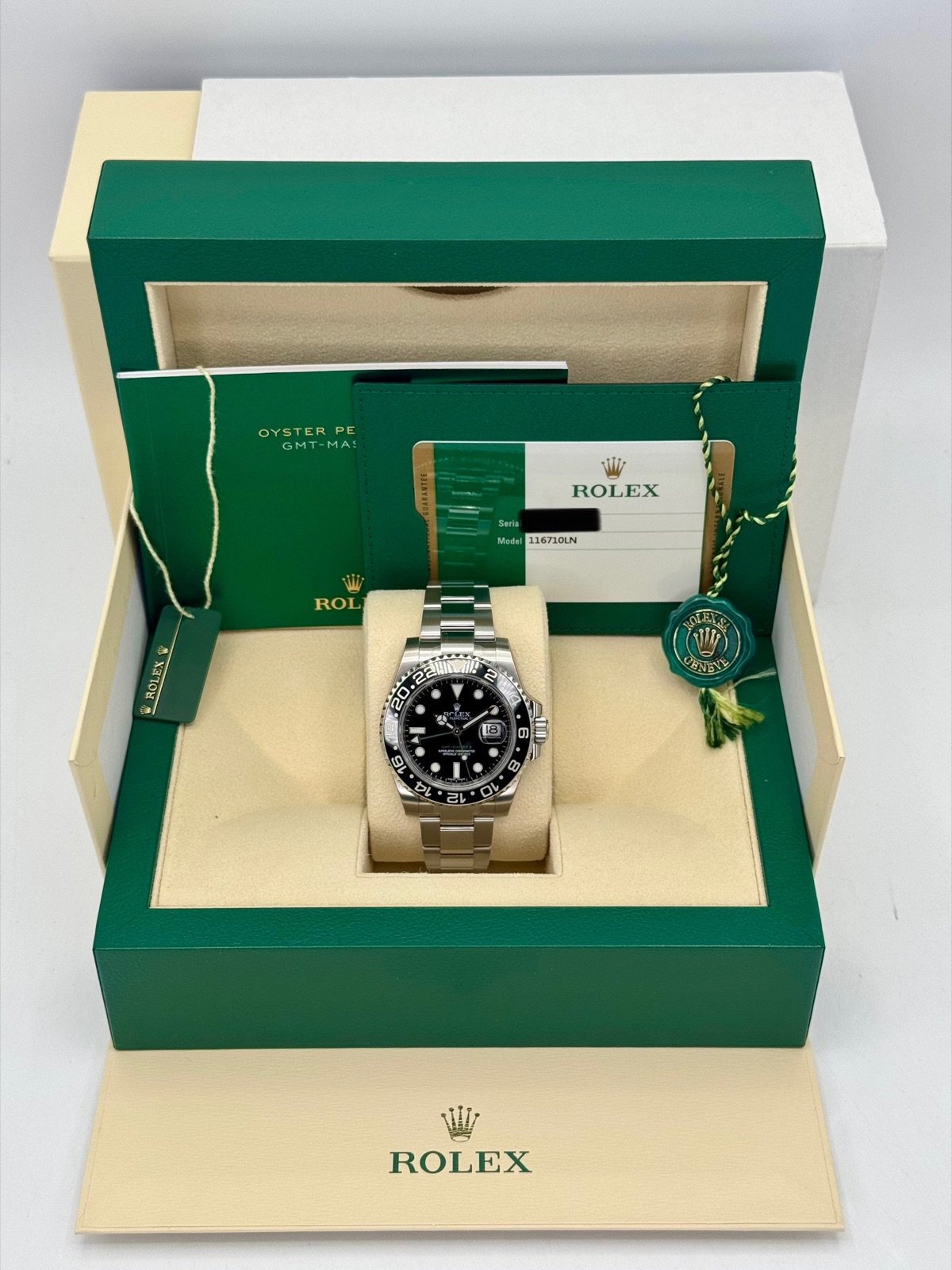 OLD STOCK 2016 Rolex GMT-Master II 40mm 116710LN Black Dial (Unworn) - Image 12