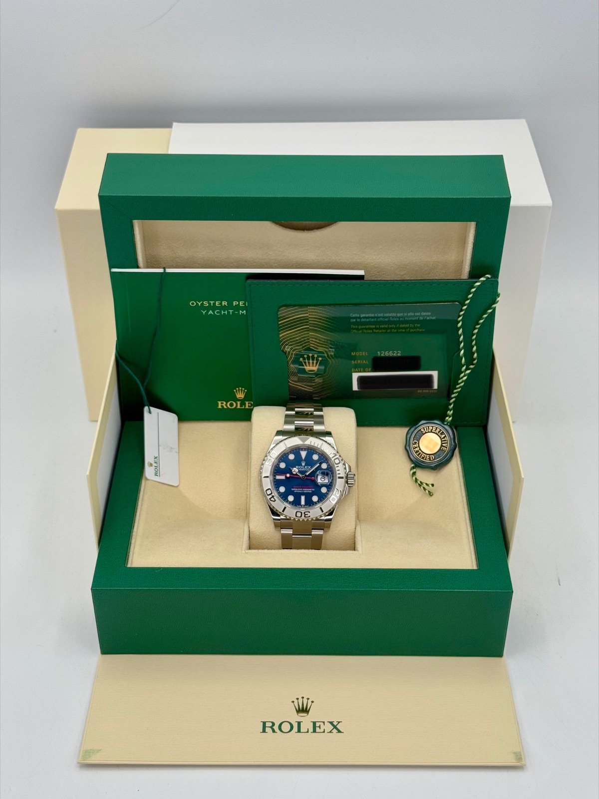 2024 Rolex Yacht-Master 40mm 126622 Stainless Steel Blue Dial (Unworn) - Image 12