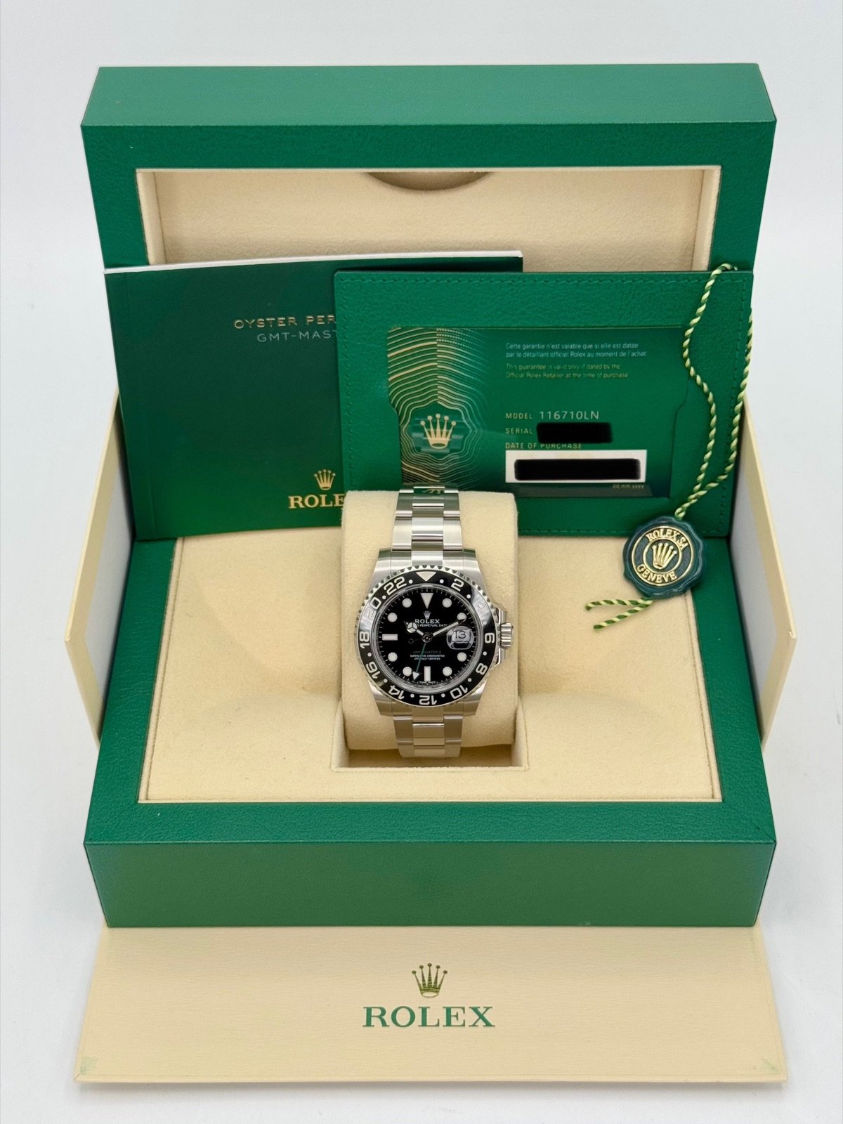 OLD STOCK 2020 Rolex GMT-Master II 40mm 116710LN Black Dial (Unworn) - Image 11