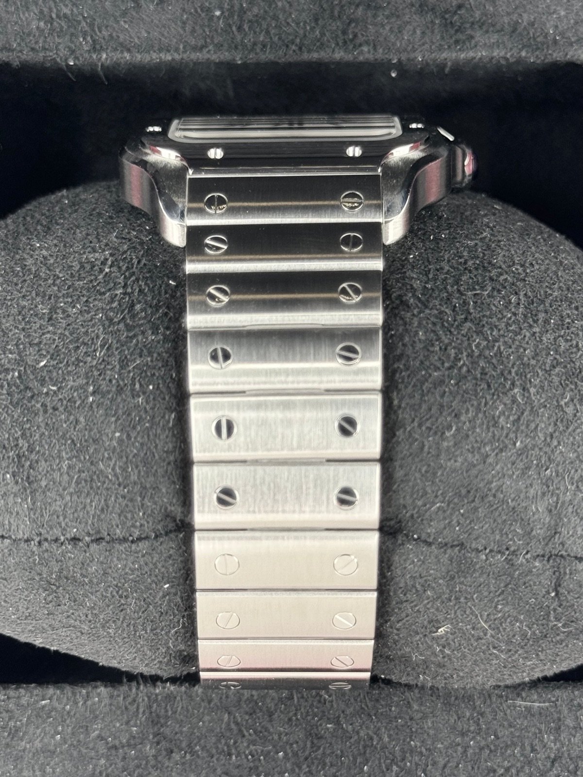 2022 Santos De Cartier 39.8mm WSSA0018 Stainless Steel White Dial - Image 3