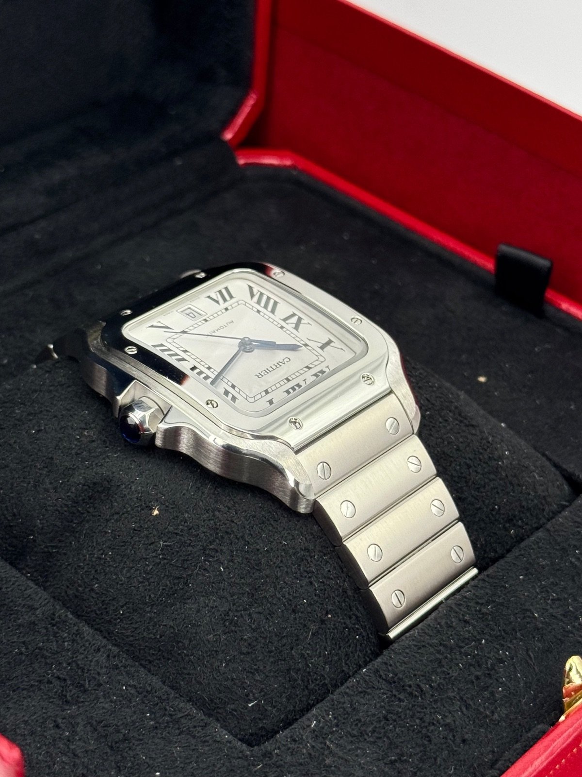 2022 Santos De Cartier 39.8mm WSSA0018 Stainless Steel White Dial - Image 8