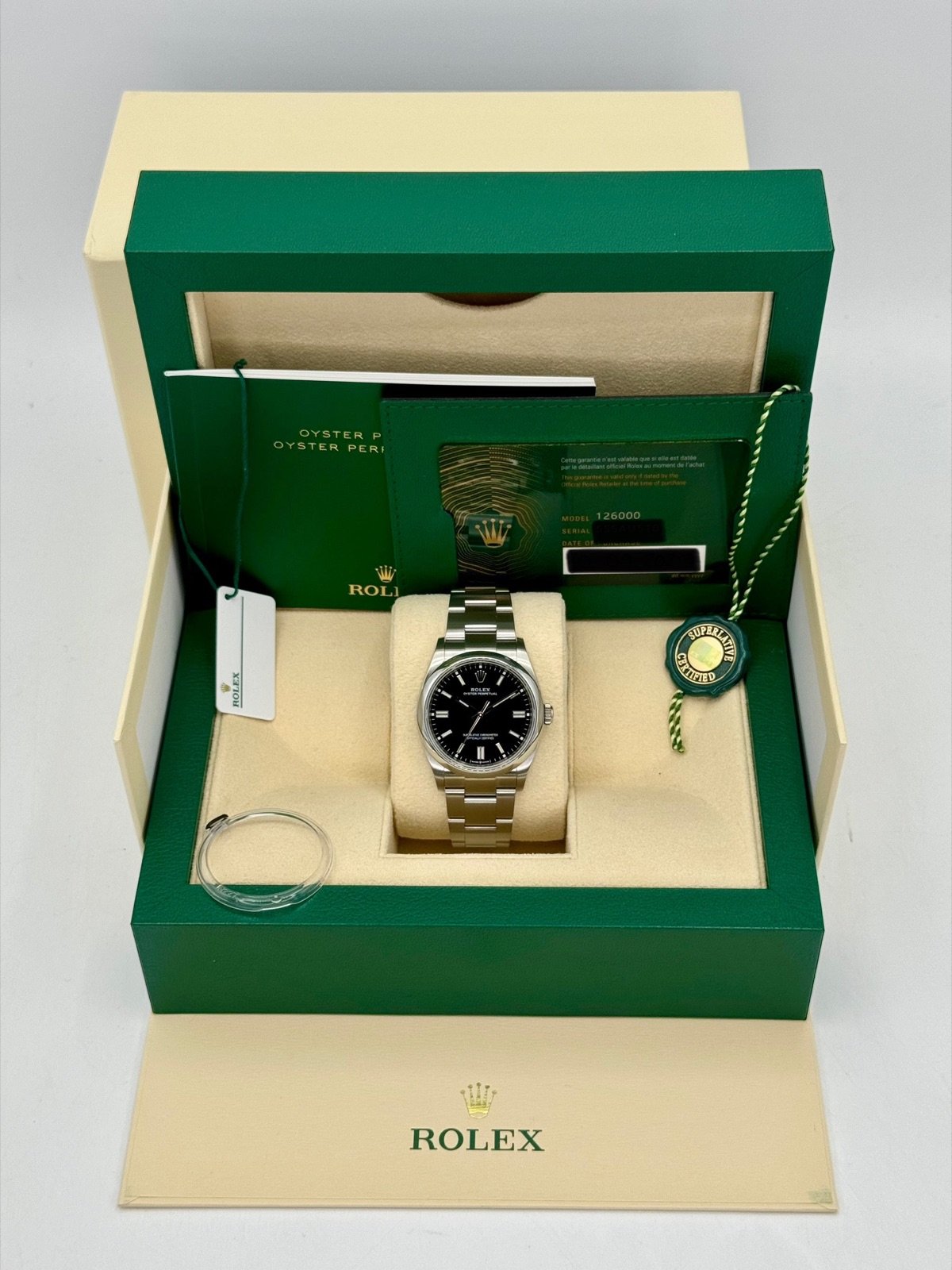 2023 Rolex Oyster Perpetual 36mm 126000 Black Dial - Image 12