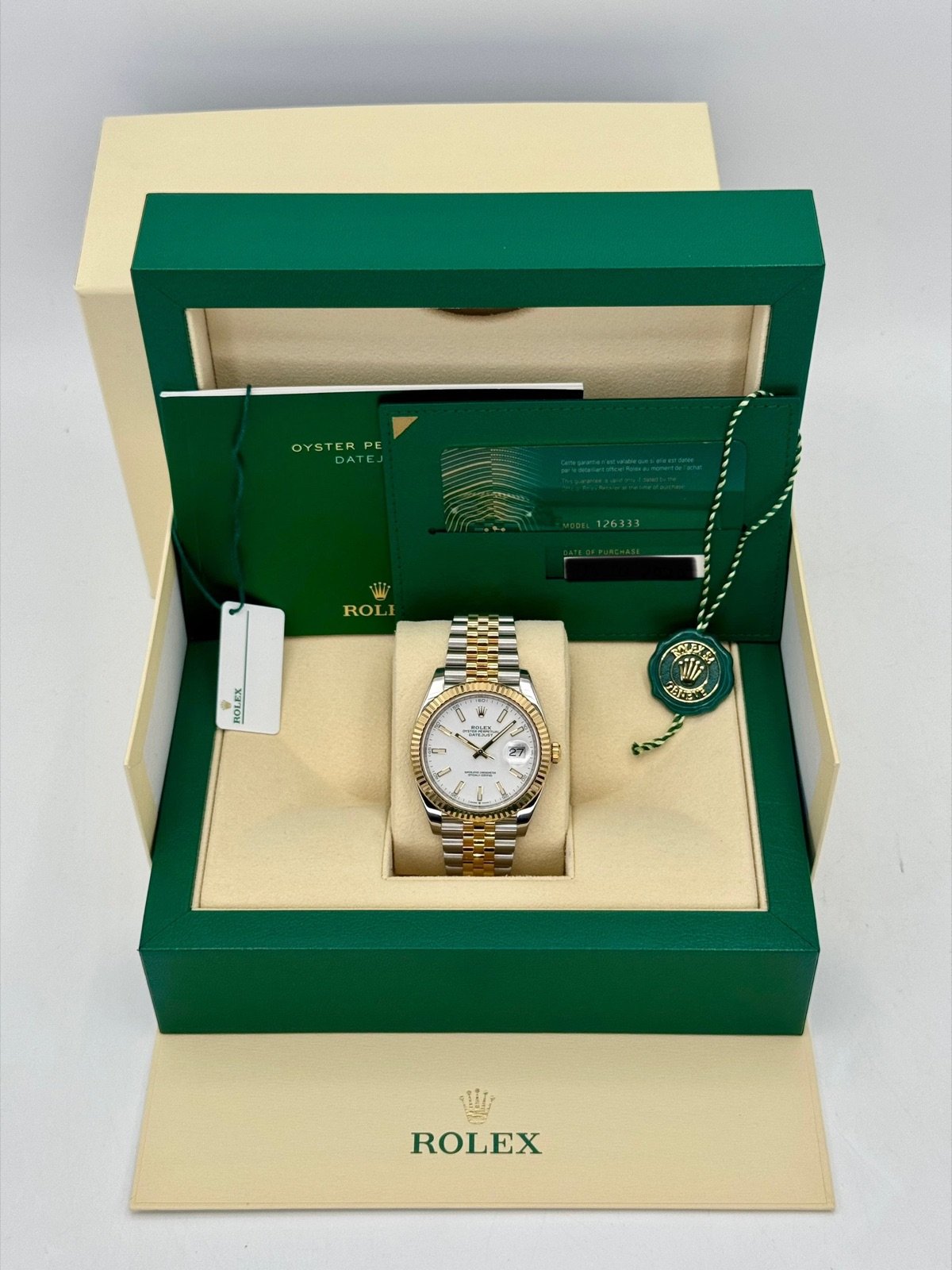 2020 Rolex Datejust 41mm 126333 Two-Tone Jubilee White Dial - Image 12