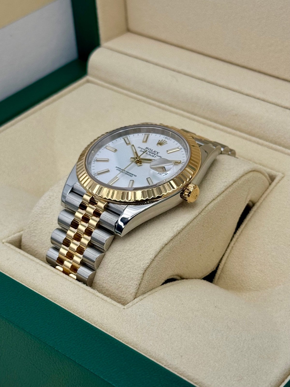 2020 Rolex Datejust 41mm 126333 Two-Tone Jubilee White Dial - Image 5