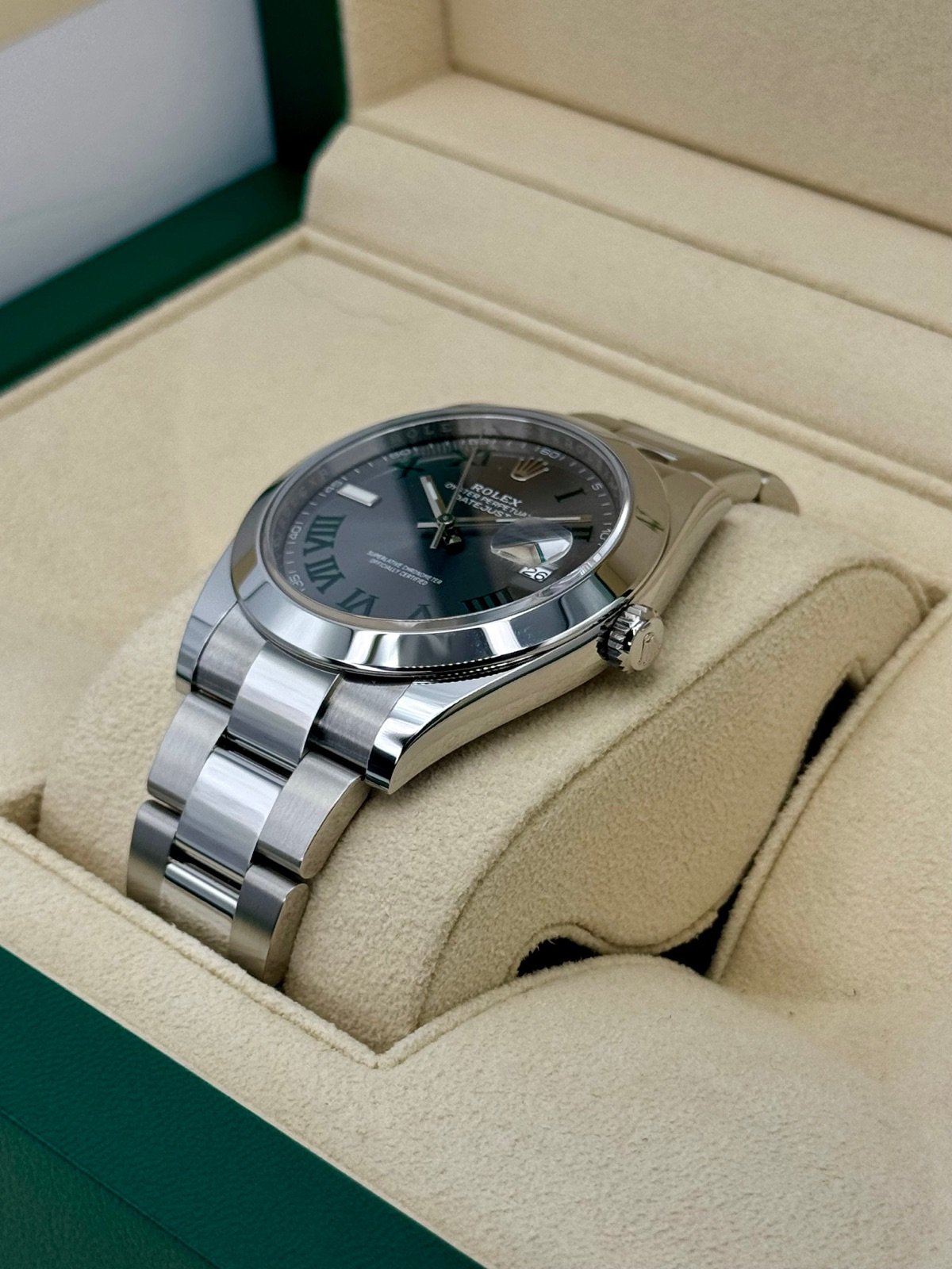 2024 Rolex Datejust 41mm 126300 Oyster Wimbledon Dial (Unworn) - Image 5