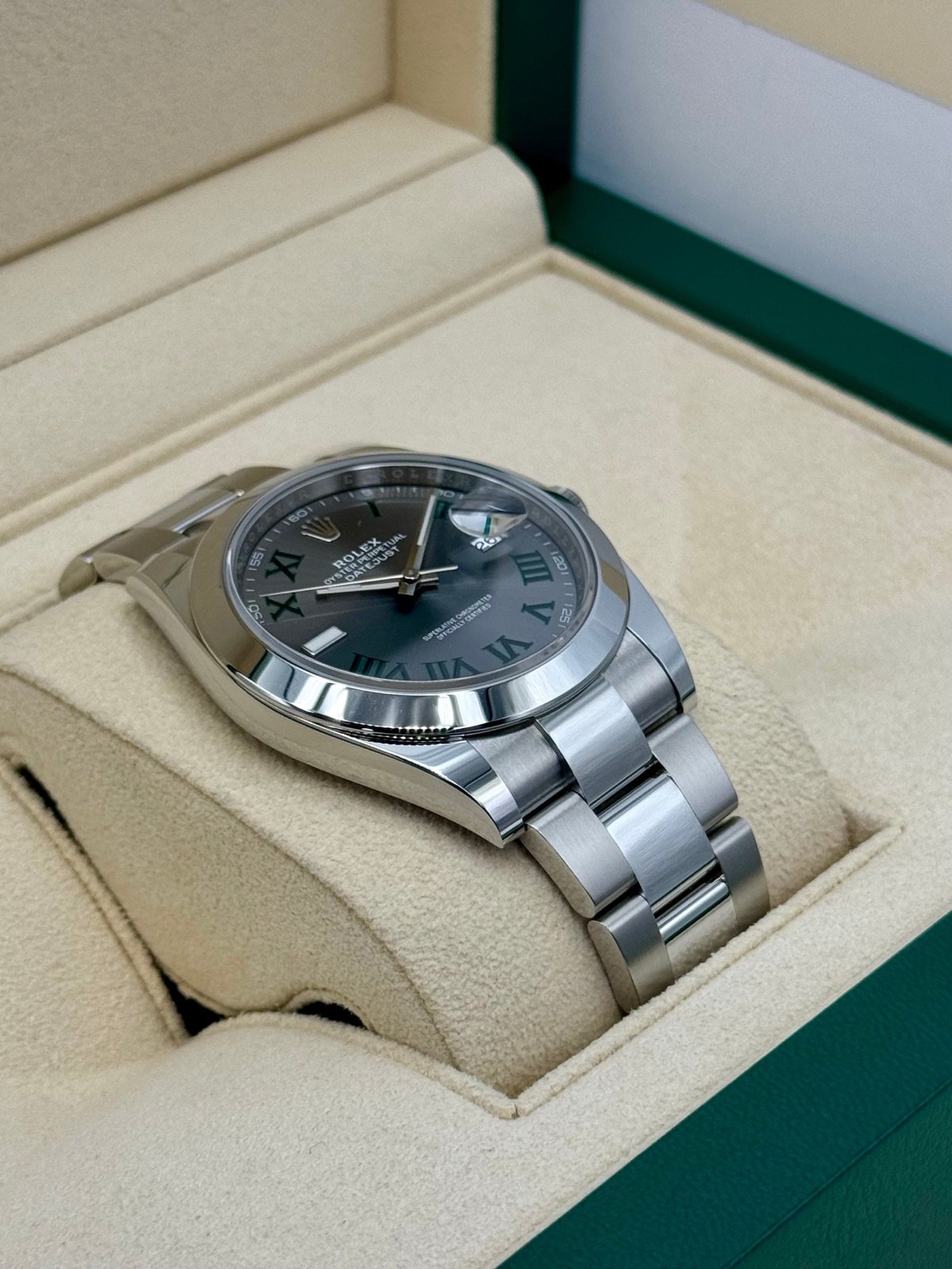 2024 Rolex Datejust 41mm 126300 Oyster Wimbledon Dial (Unworn) - Image 6