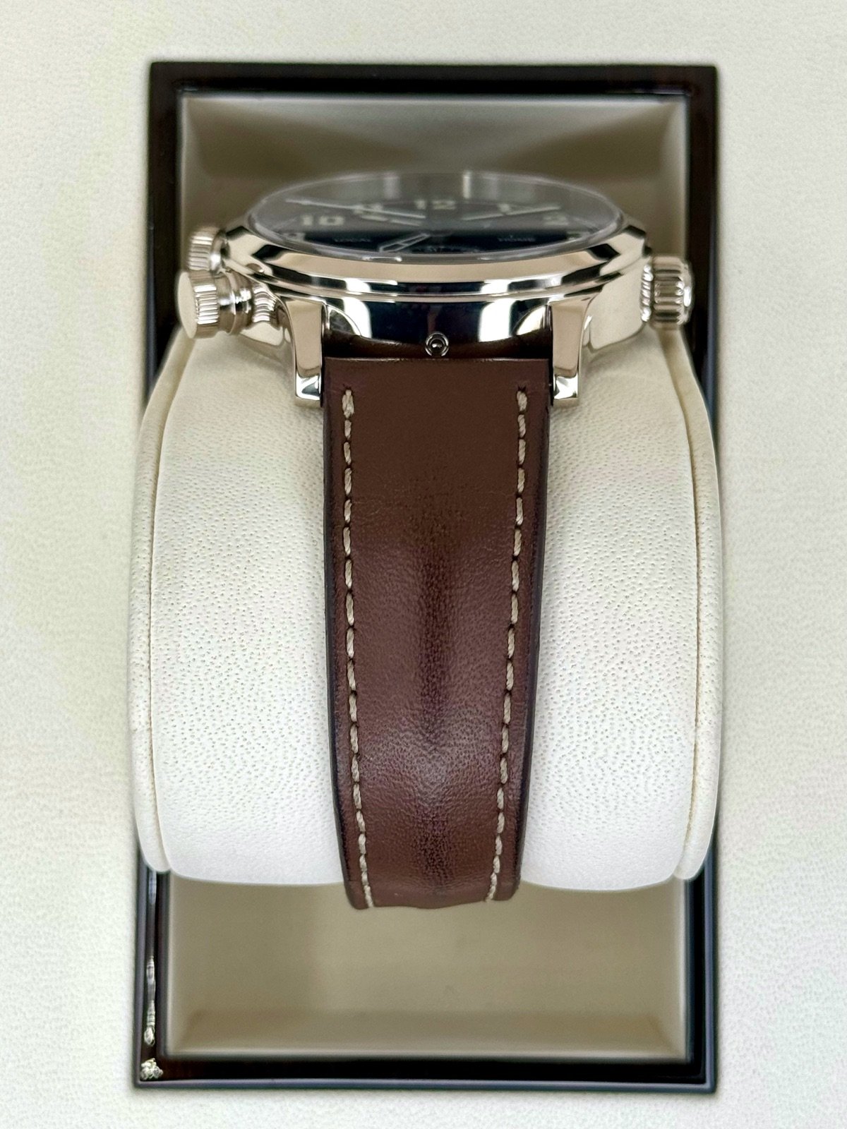 2021 Patek Philippe 37.5mm 7234G Calatrava Pilot Travel Time White Gold - Image 3
