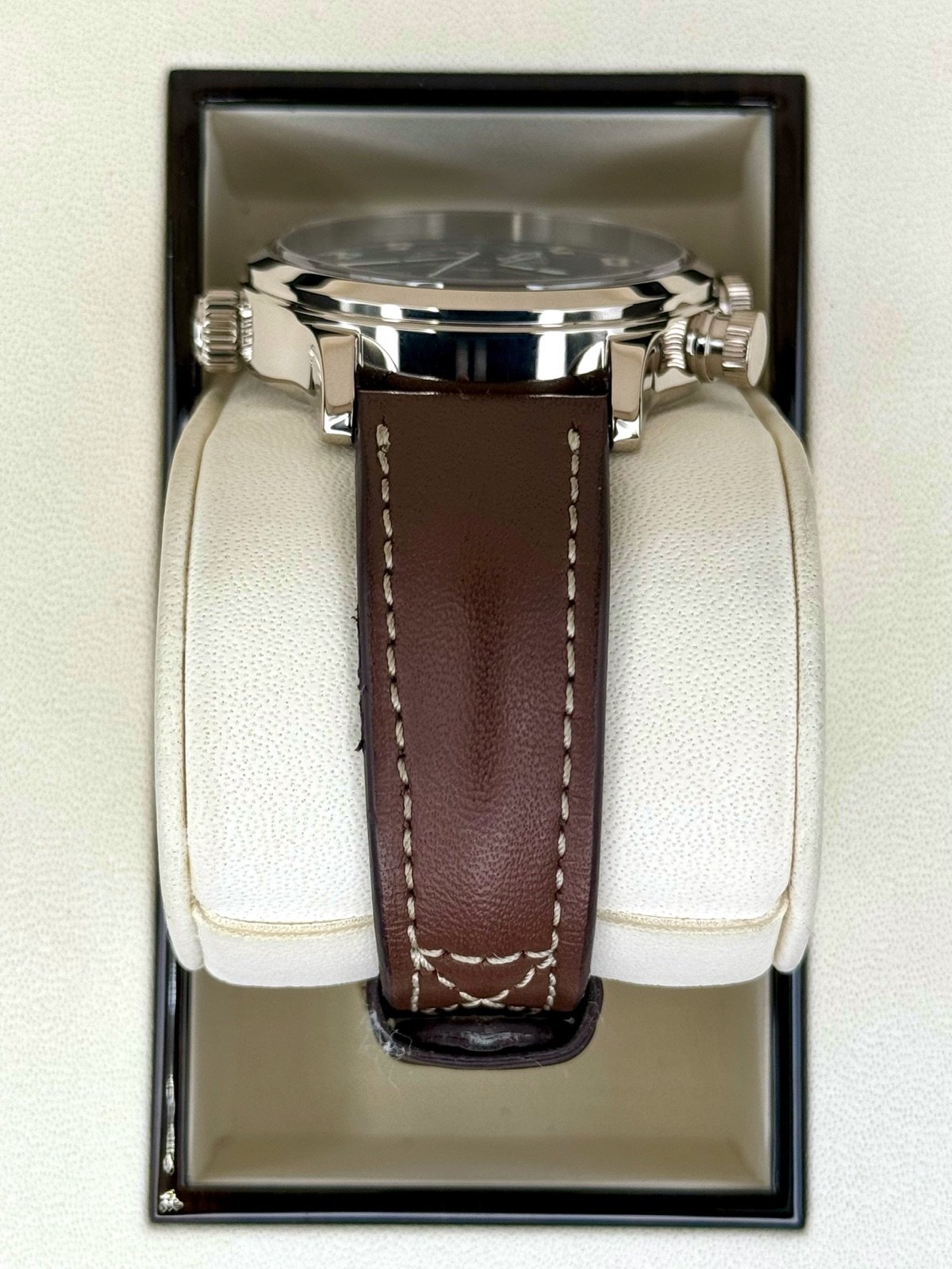2021 Patek Philippe 37.5mm 7234G Calatrava Pilot Travel Time White Gold - Image 4