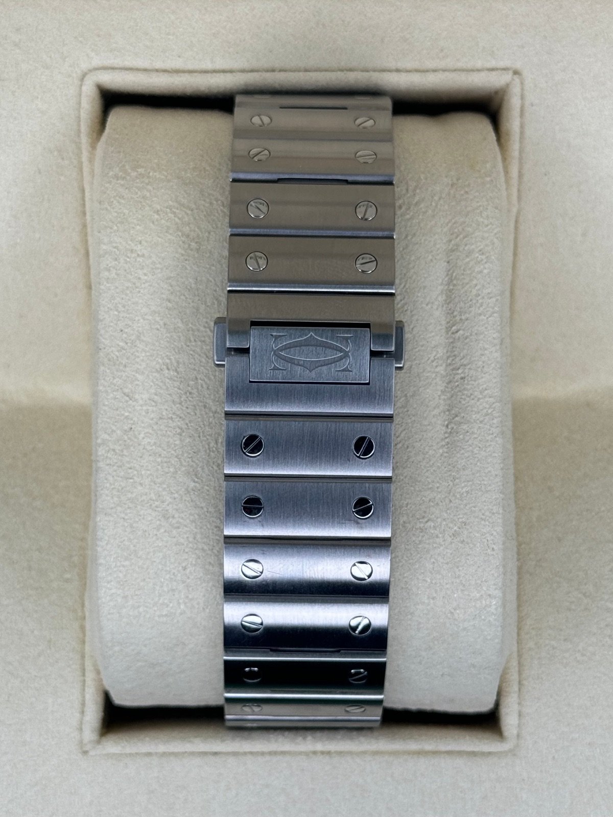 2022 Santos De Cartier 39.8mm WSSA0018 Stainless Steel Blue Dial - Image 2