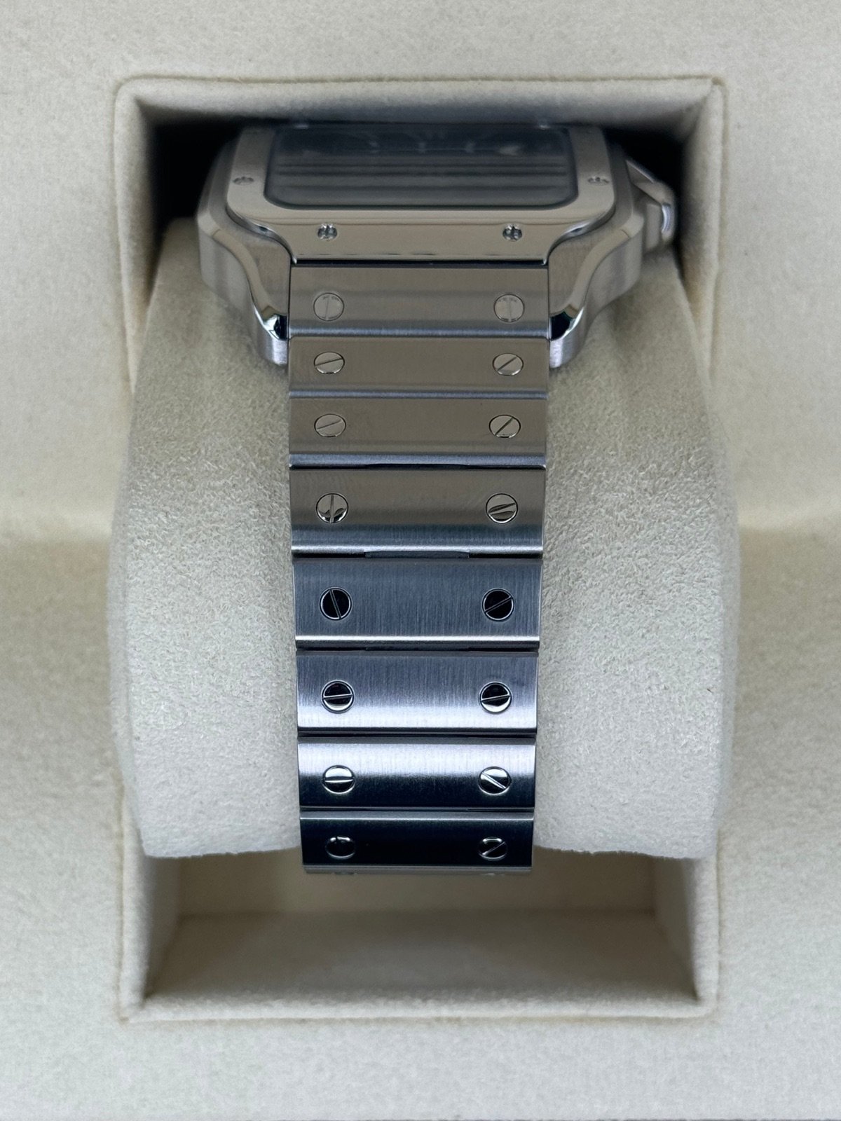 2022 Santos De Cartier 39.8mm WSSA0018 Stainless Steel Blue Dial - Image 3