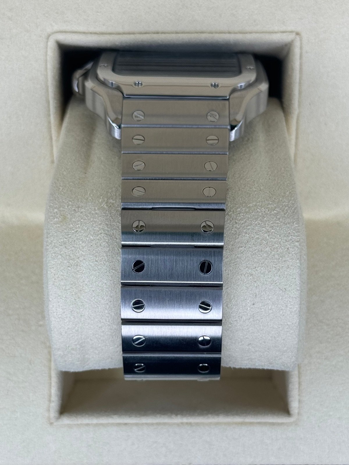 2022 Santos De Cartier 39.8mm WSSA0018 Stainless Steel Blue Dial - Image 4