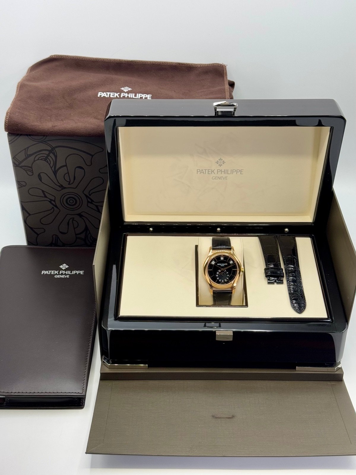 2014 Patek Philippe Annual Calender 40mm 5205R Rose Gold Black Dial - Image 11