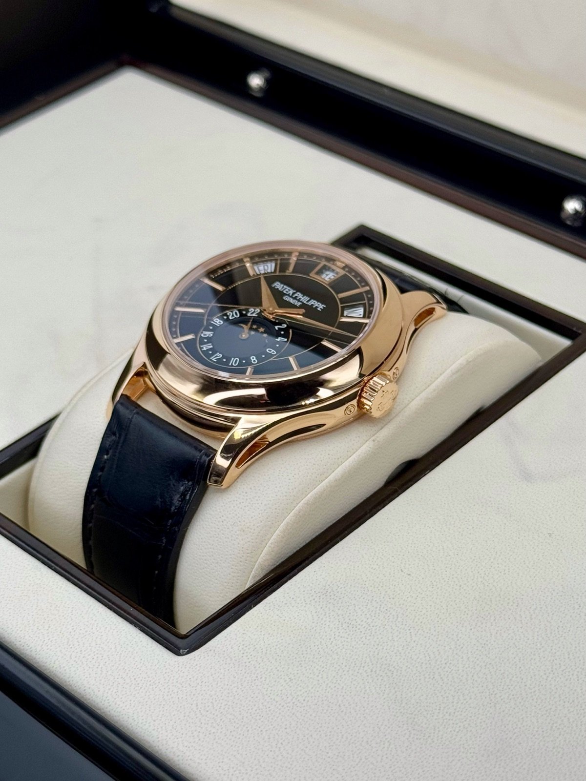 2014 Patek Philippe Annual Calender 40mm 5205R Rose Gold Black Dial - Image 5