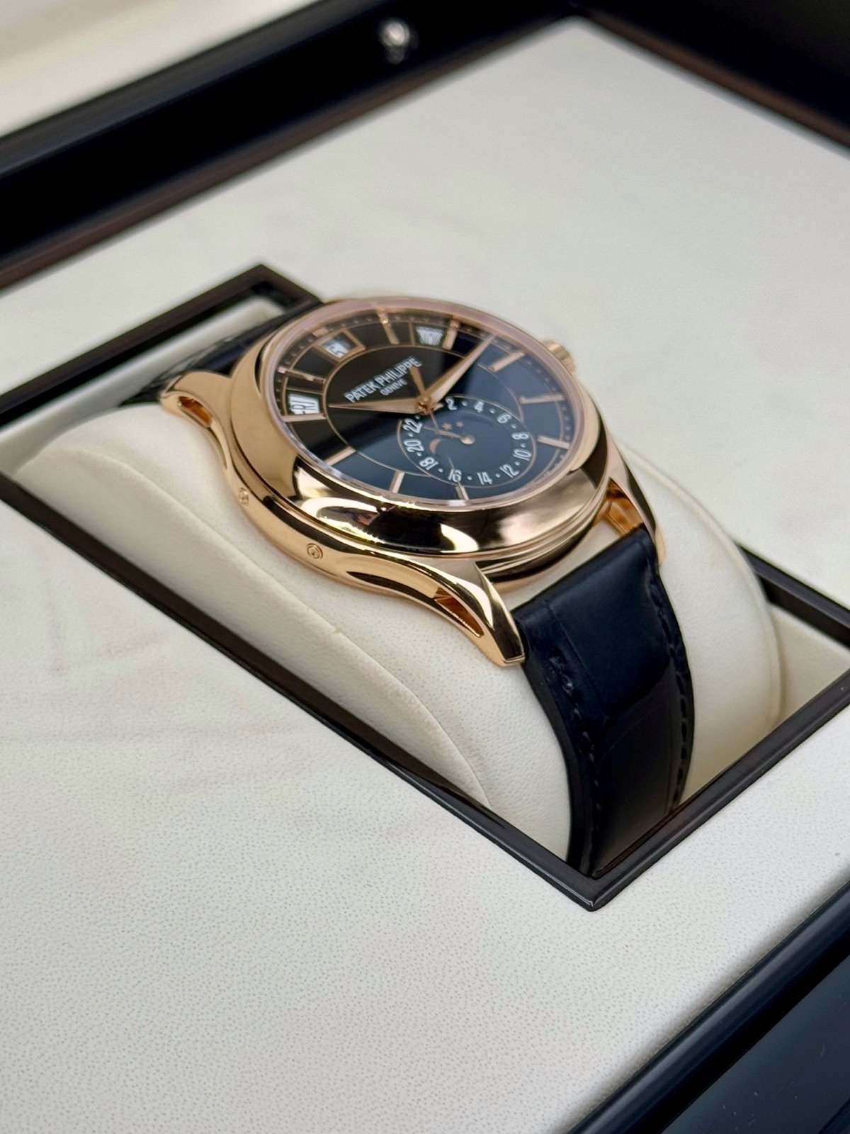 2014 Patek Philippe Annual Calender 40mm 5205R Rose Gold Black Dial - Image 6