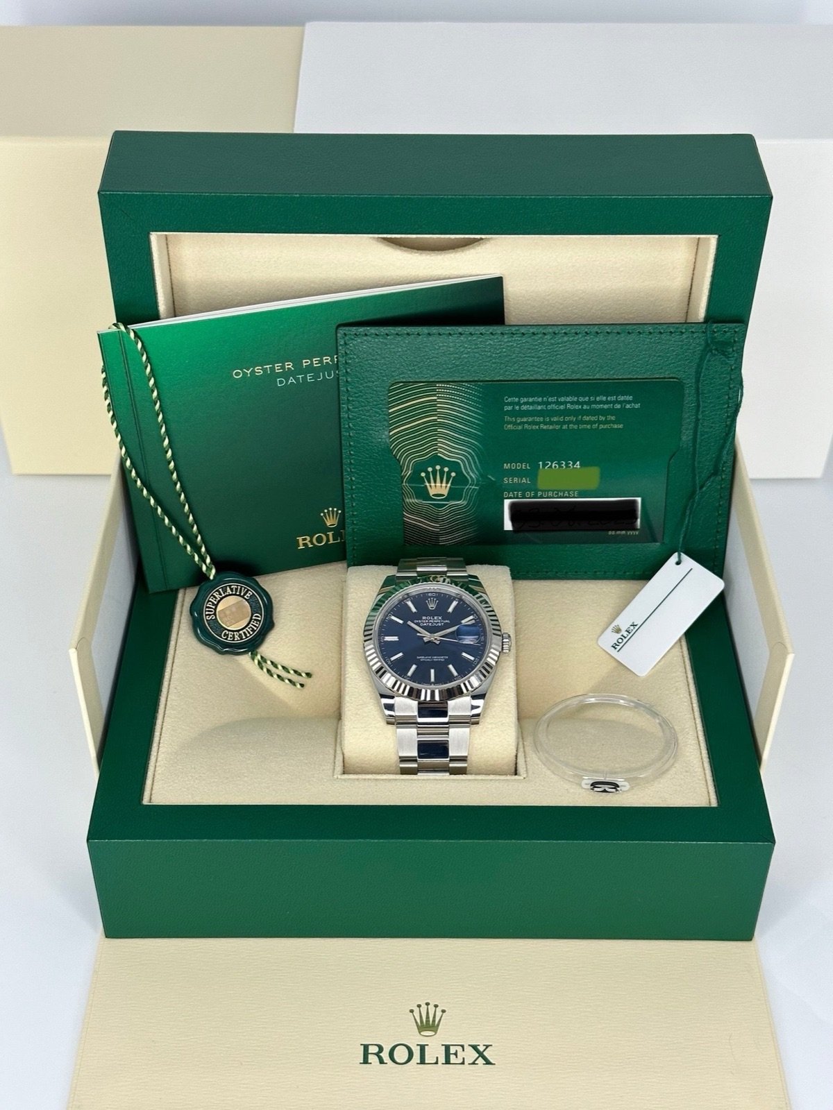 2024 Rolex Datejust 41mm 126334 Stainless Steel Oyster Blue Dial (Unworn) - Image 12