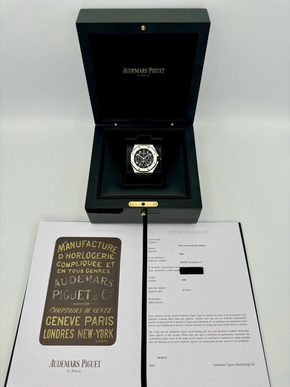 2010 Audemars Piguet Royal Oak Offshore 37mm 26283ST Black Dial - Image 11