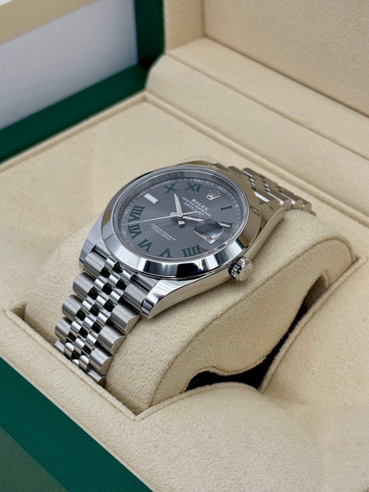 2024 Rolex Datejust 41mm 126300 Jubilee Wimbledon Dial (Unworn) - Image 5