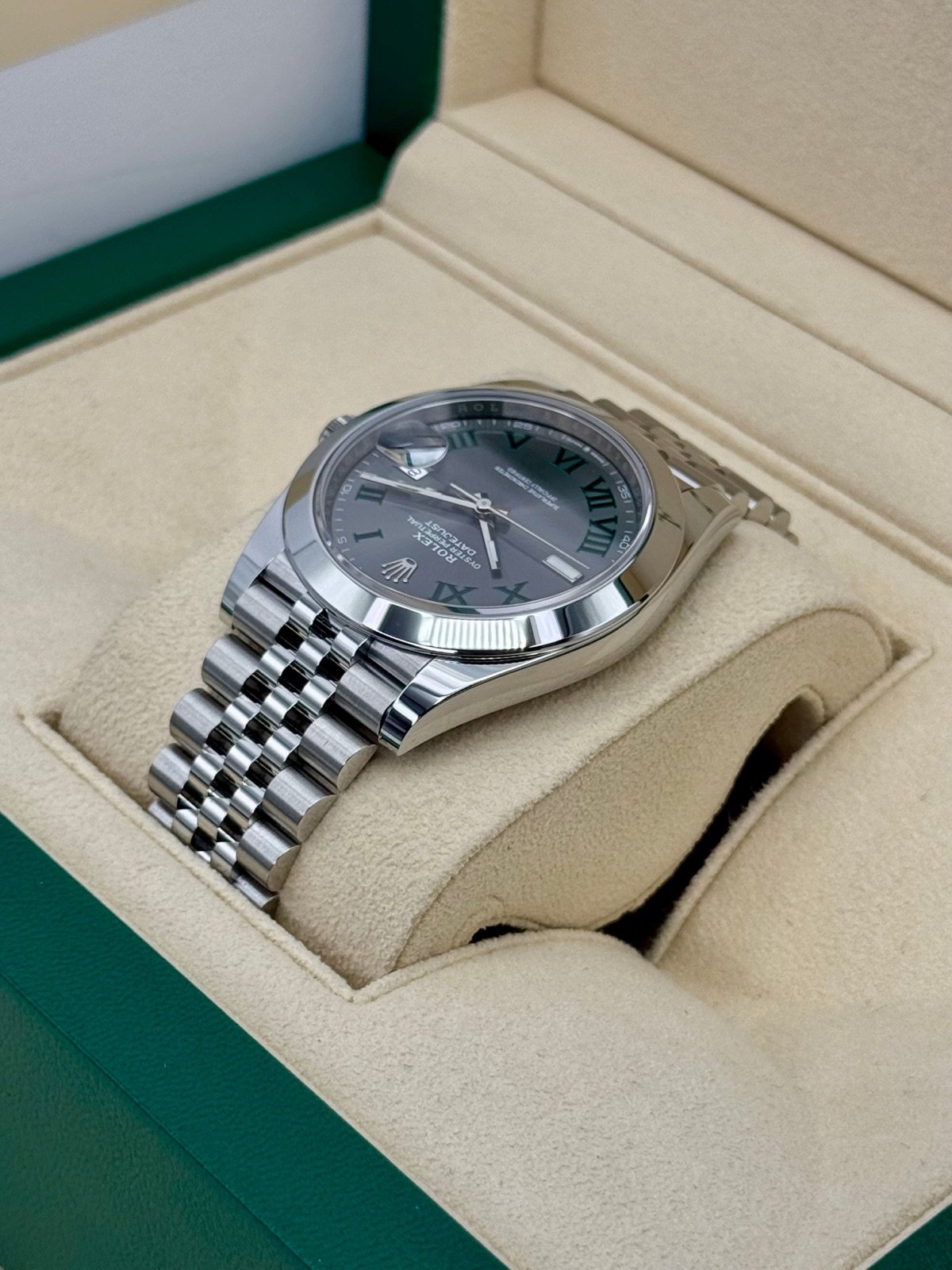2024 Rolex Datejust 41mm 126300 Jubilee Wimbledon Dial (Unworn) - Image 7