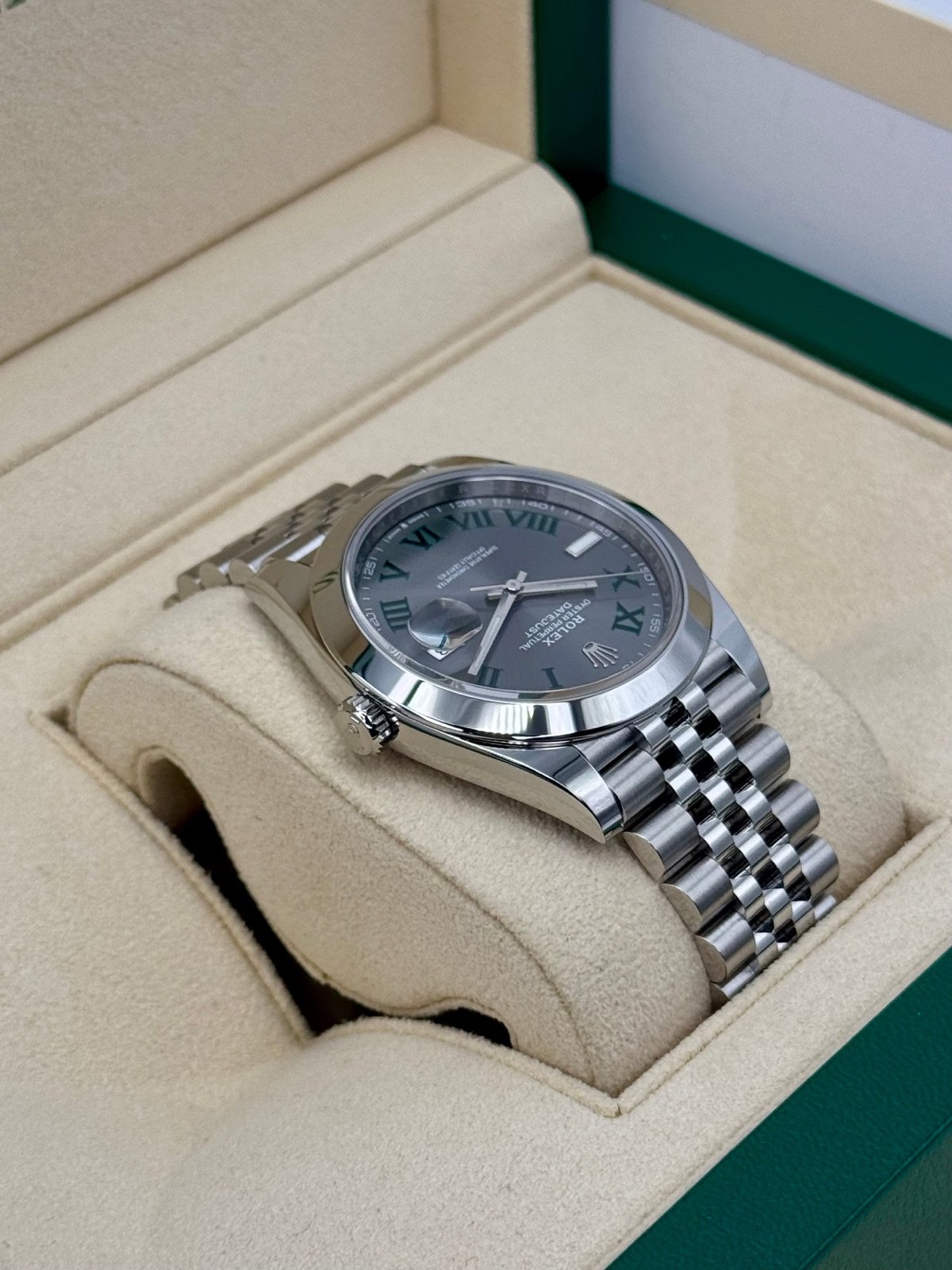 2024 Rolex Datejust 41mm 126300 Jubilee Wimbledon Dial (Unworn) - Image 8