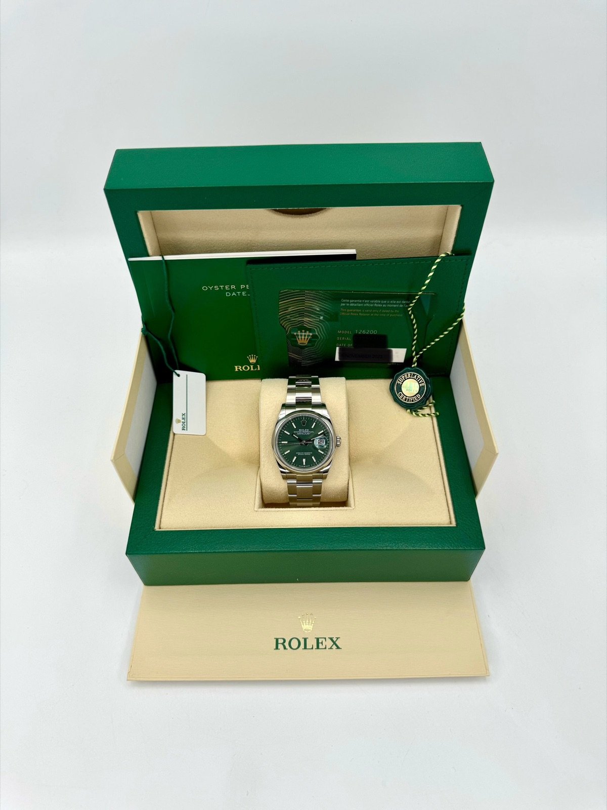2024 Rolex Datejust 36mm 126200 Oyster Mint Green Dial (Unworn) - Image 11