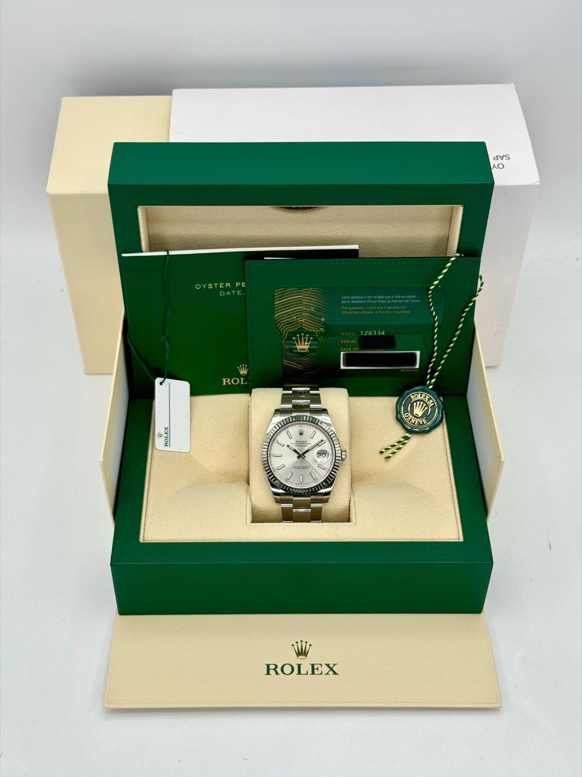 2024 Rolex Datejust 41mm 126334 Stainless Steel Oyster Silver Dial (Unworn) - Image 12
