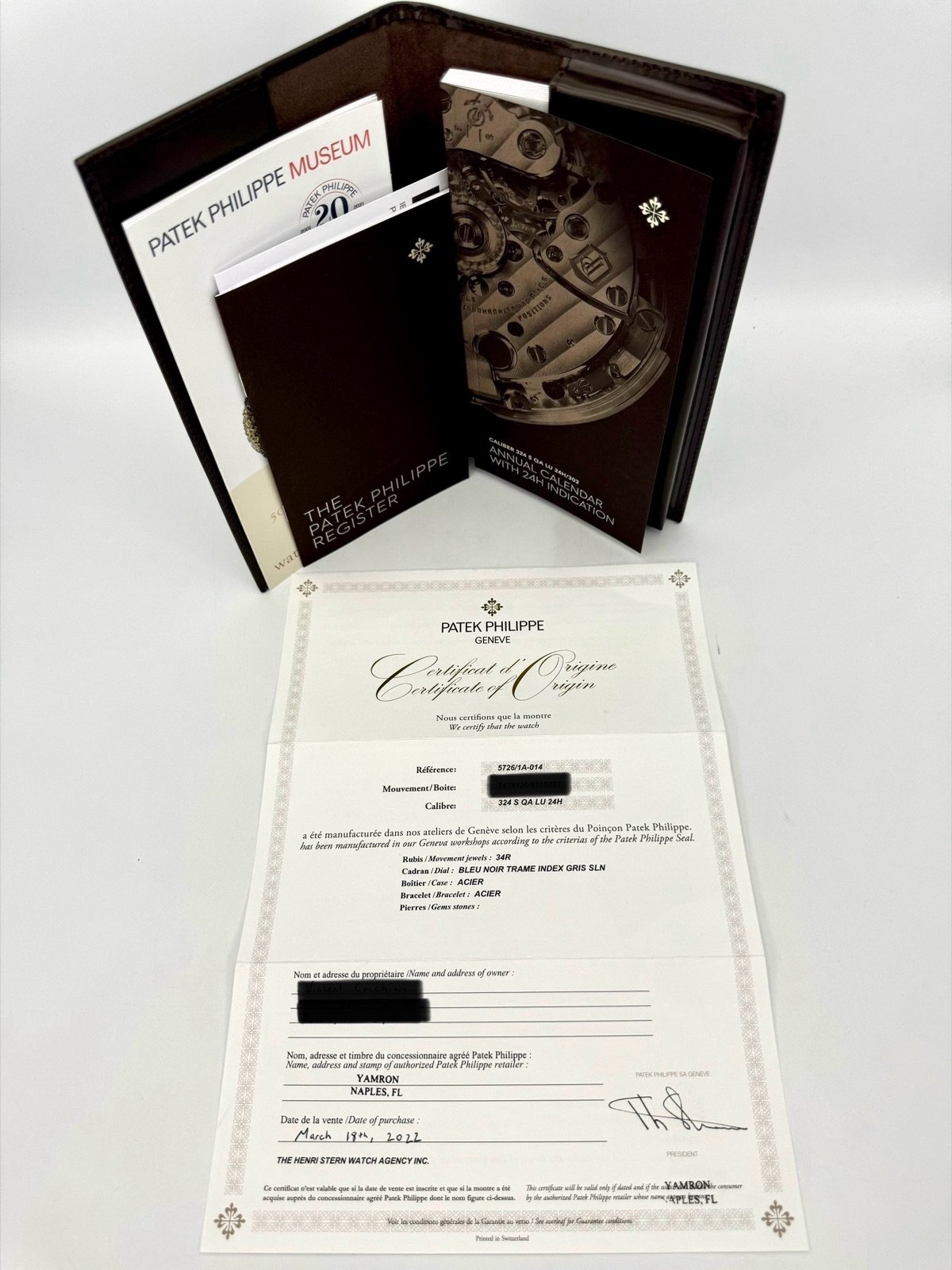 2022 Patek Philippe 40.5mm 5726/1A-014 Nautilus Moonphase Blue Dial (Unworn) - Image 14