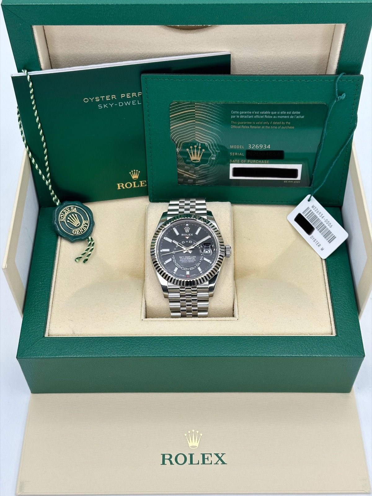 2021 Rolex Sky-Dweller 42mm 326934 Jubilee Black Dial - Image 11
