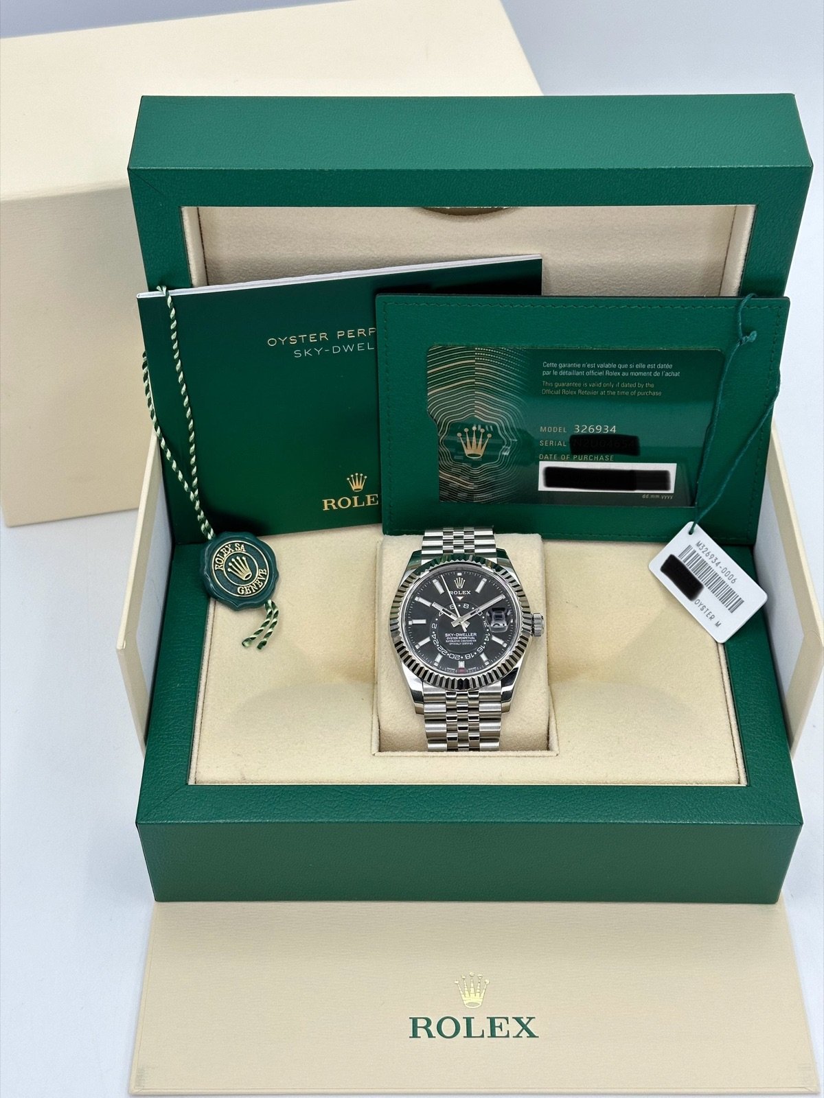 2021 Rolex Sky-Dweller 42mm 326934 Jubilee Black Dial - Image 12