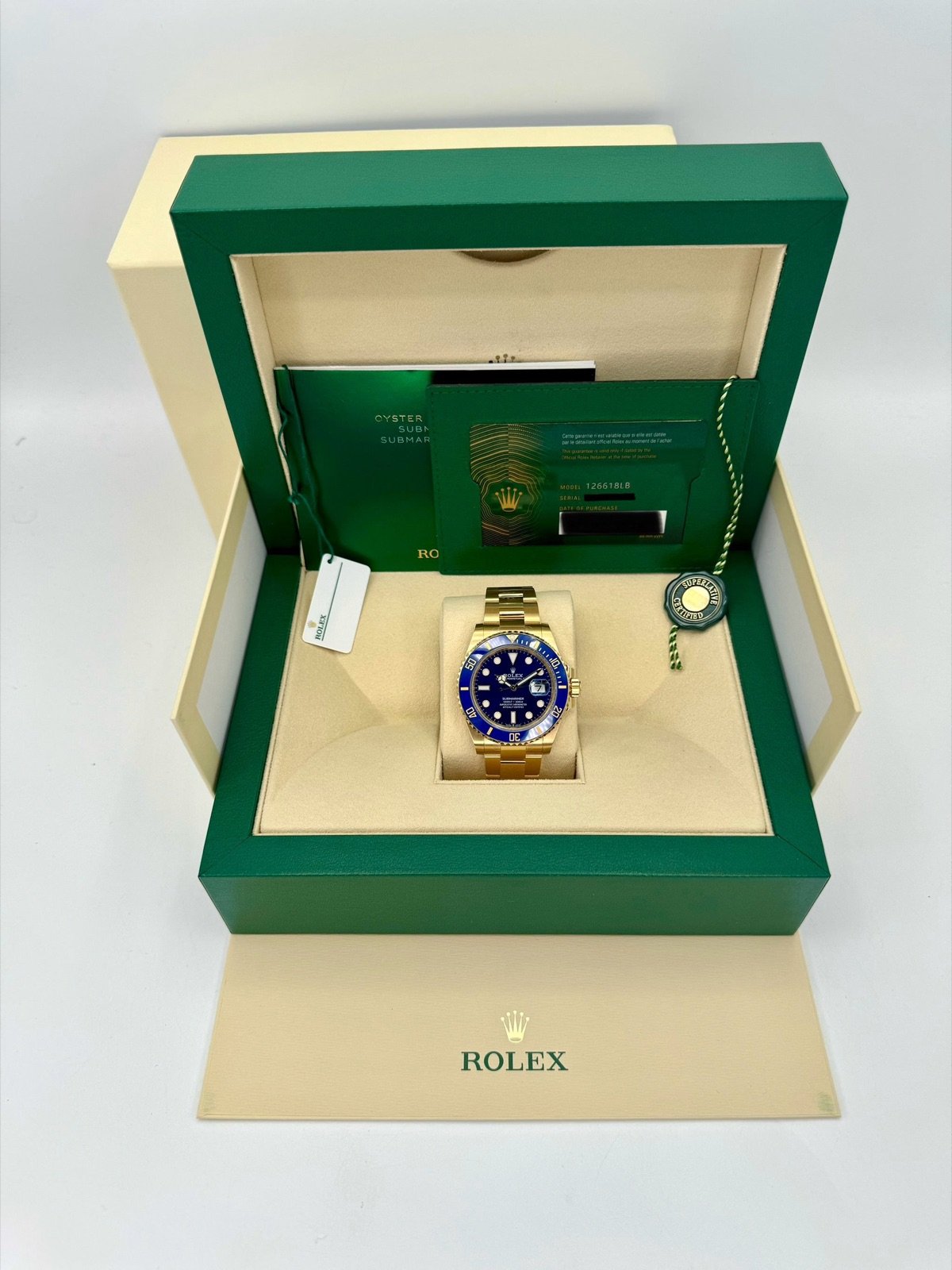 2024 Rolex Submariner “Bluesy” 41mm 126618LB Yellow Gold Blue Dial (Unworn) - Image 12