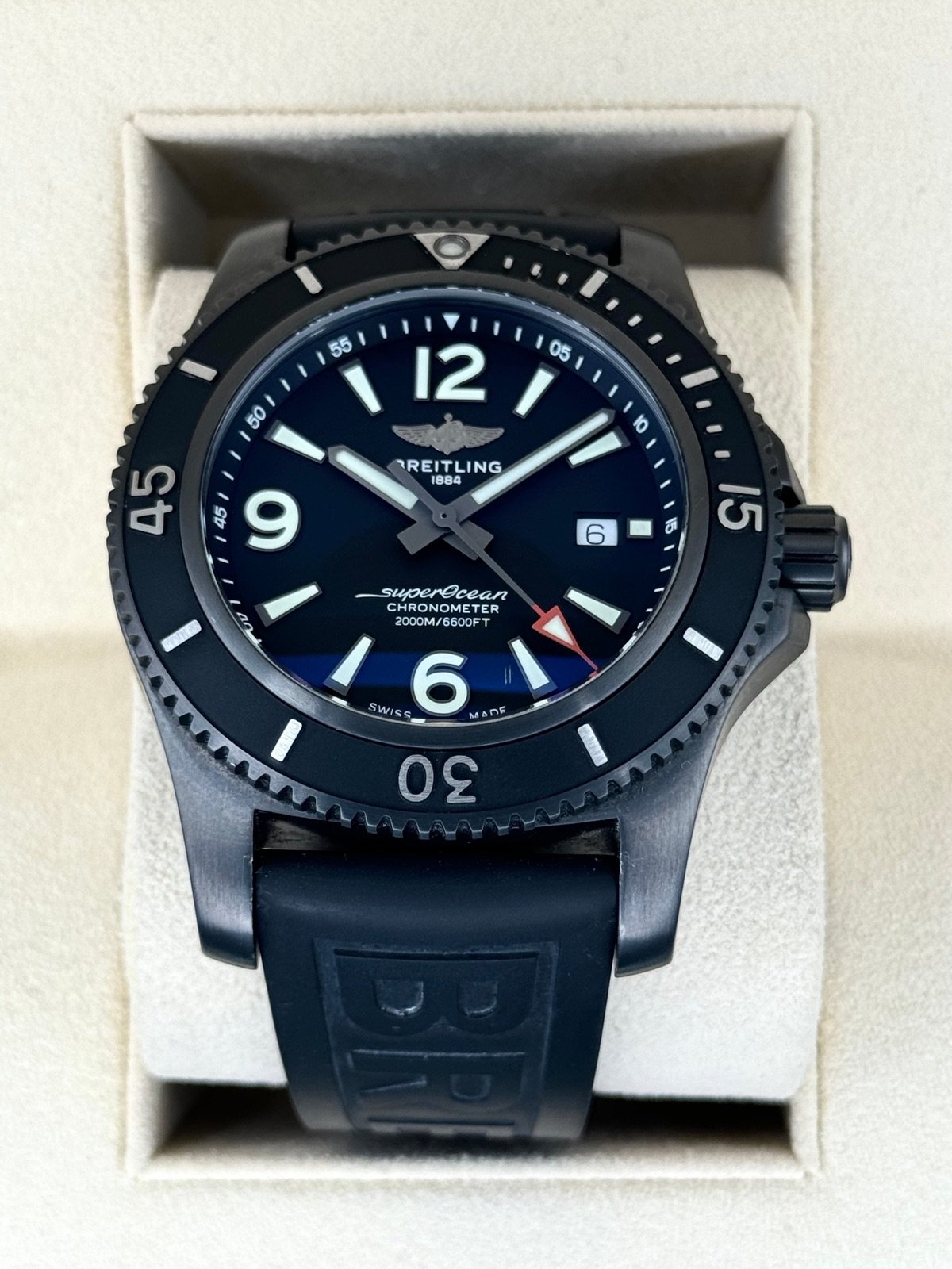 2022 Breitling Superocean Automatic 46mm M17368 Black Dial - Image 11