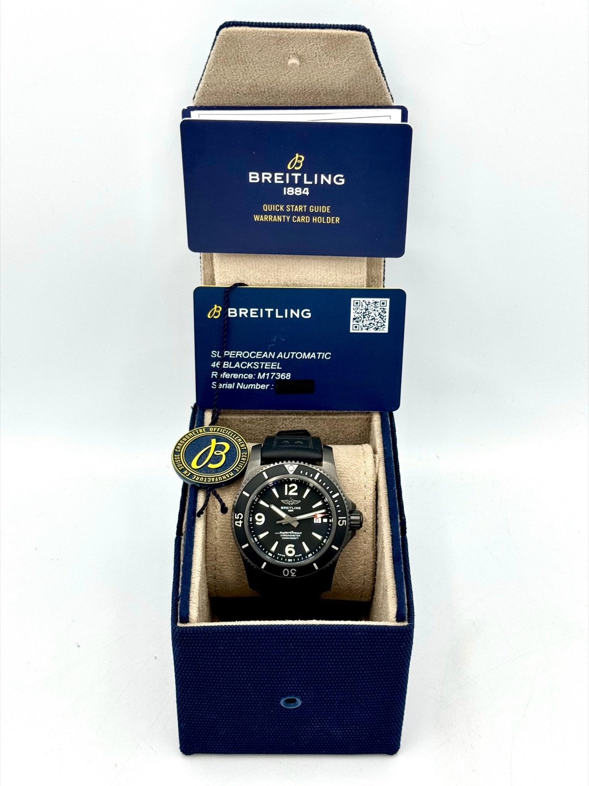 2022 Breitling Superocean Automatic 46mm M17368 Black Dial - Image 12