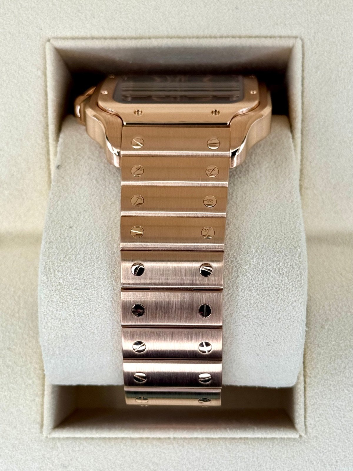 2020 Santos De Cartier 39.8mm WHSA0016 Rose Gold Skeleton Dial - Image 3