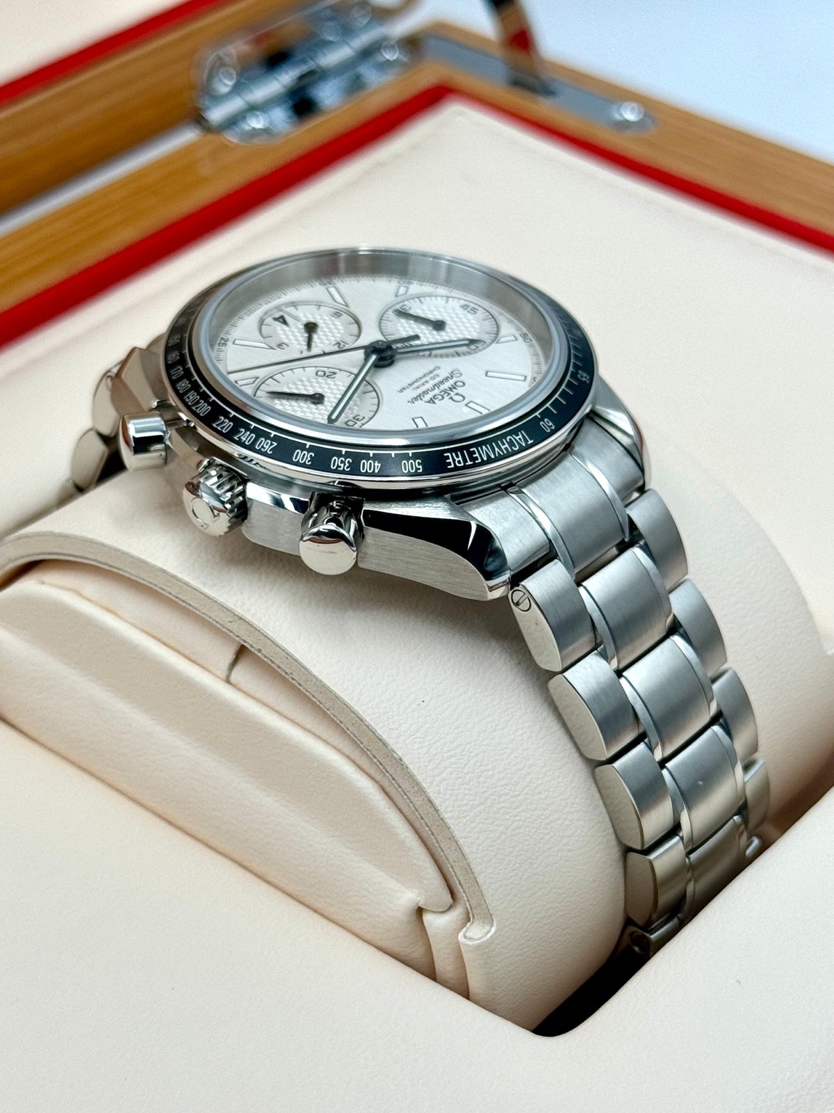 2020 Omega Speeedmaster Racing 40mm 326.30.40.5002.001 White Dial - Image 8